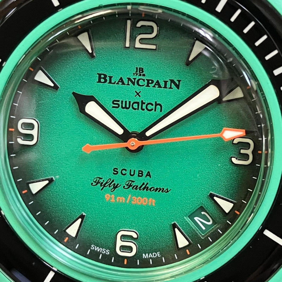 Montre Blancpain S Blancpain Scuba Fifty Fathoms Indian Ocean SO35I100 Vert Cadran 42 mm