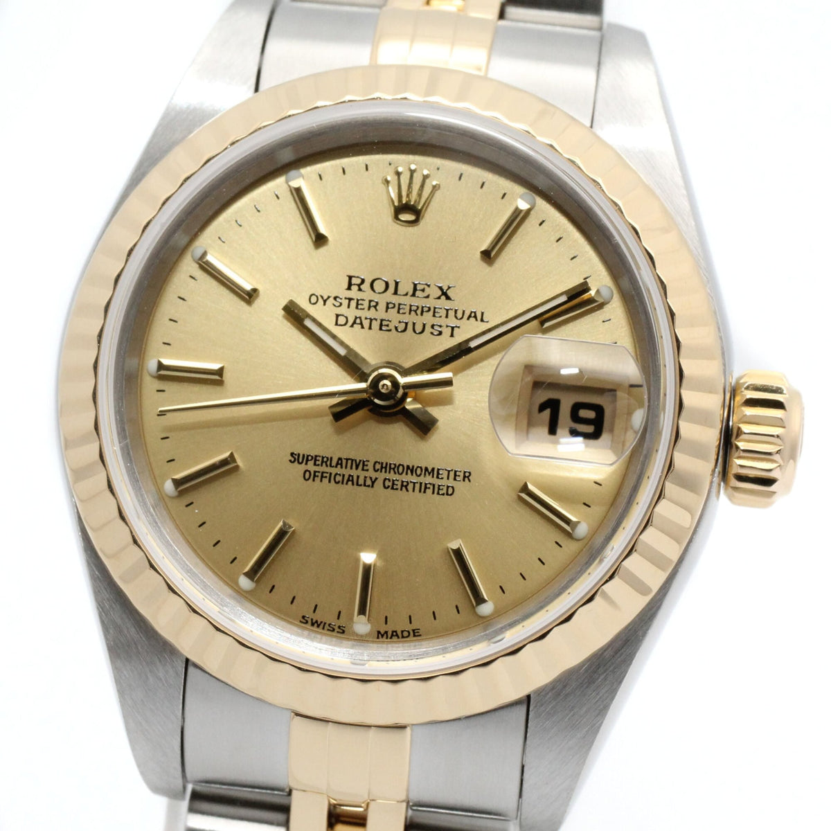 Rolex Datejust 79173 Champagne, Gold Dial 26mm Watch