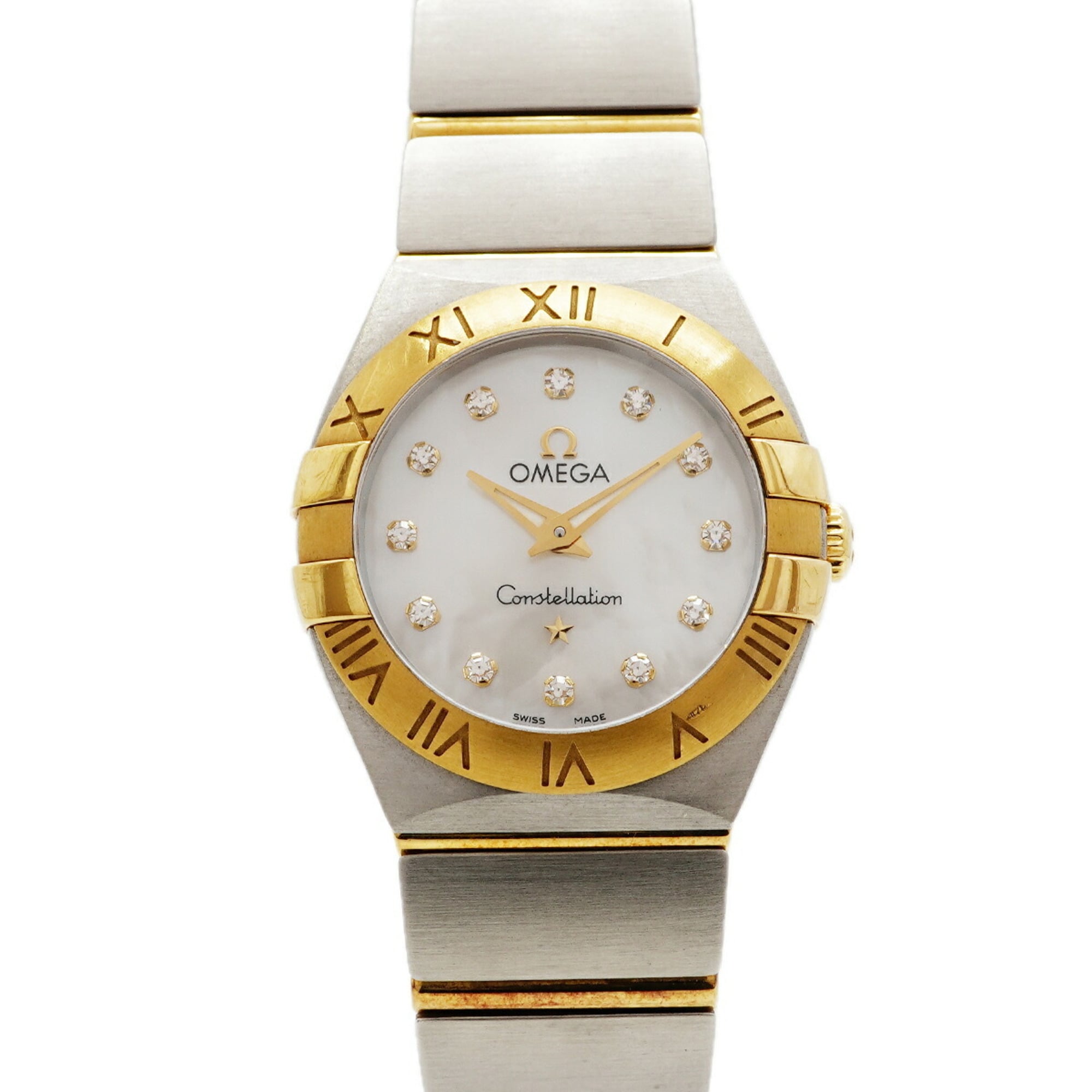 Omega Constellation Brushed Diamond 123.20.24.60.55.002 White Dial Wo