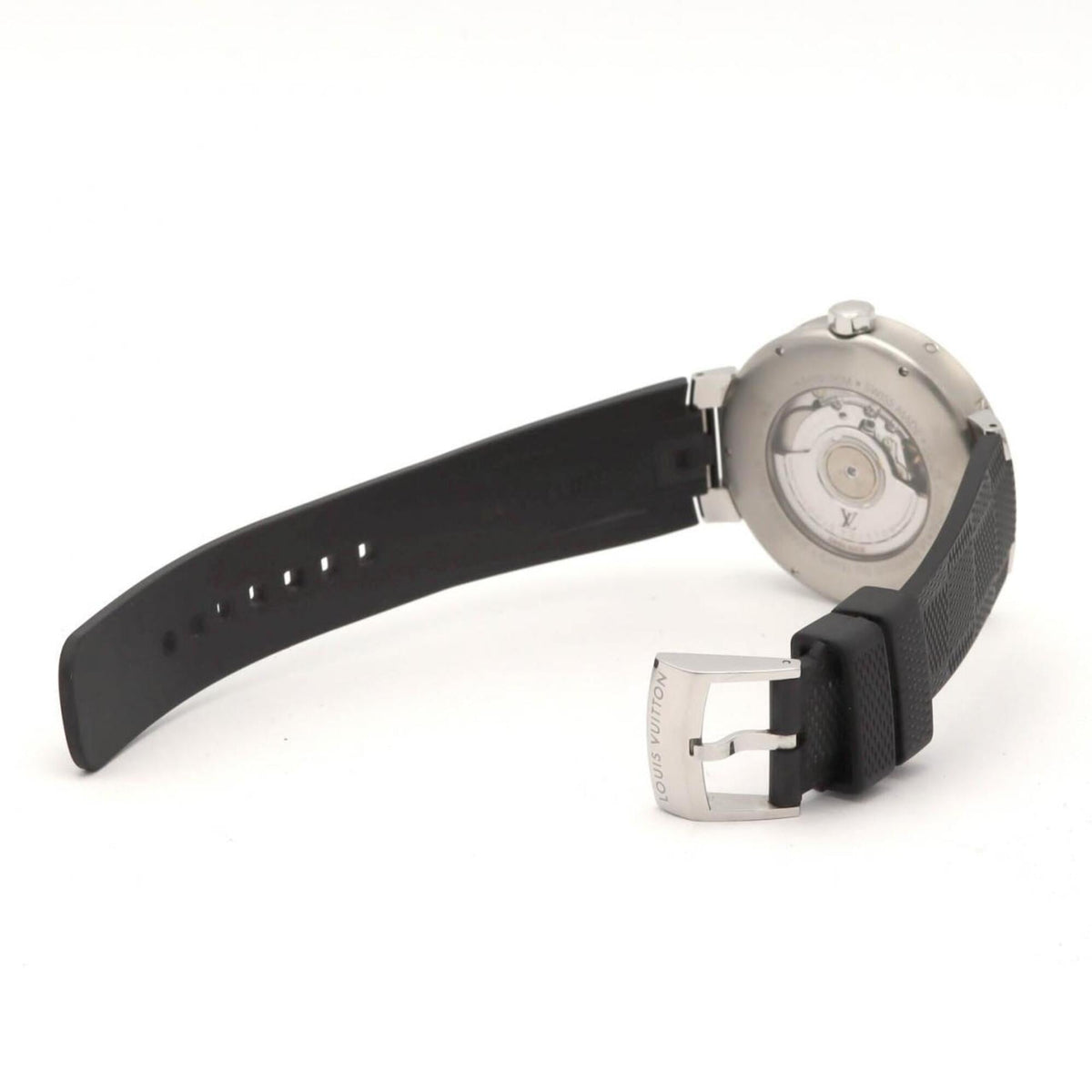 Louis Vuitton Tambour Moon GMT Q8D31 Silver Dial 41mm Watch