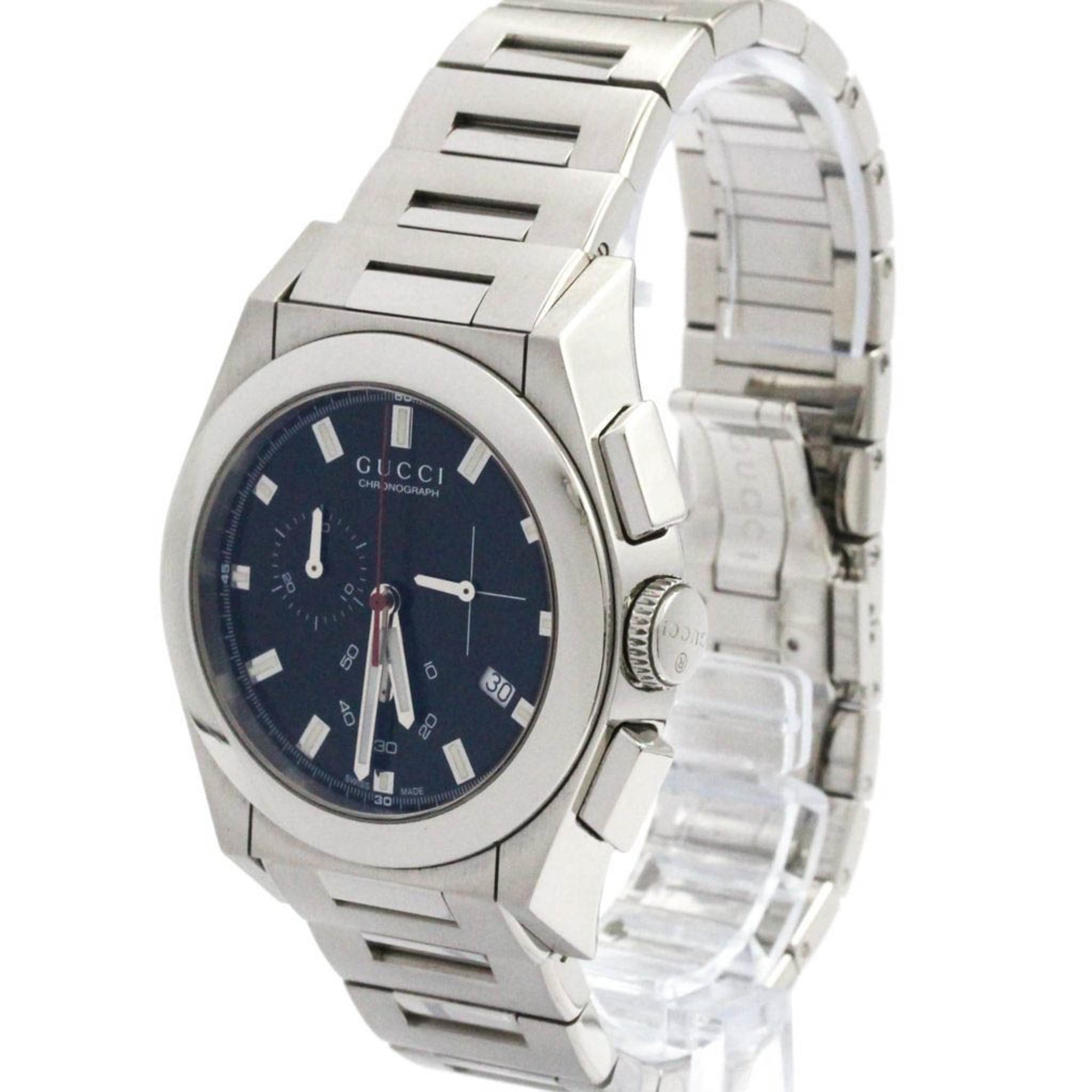 GUCCI Pantheon Stainless Steel Quartz Mens Wtatch YA115235