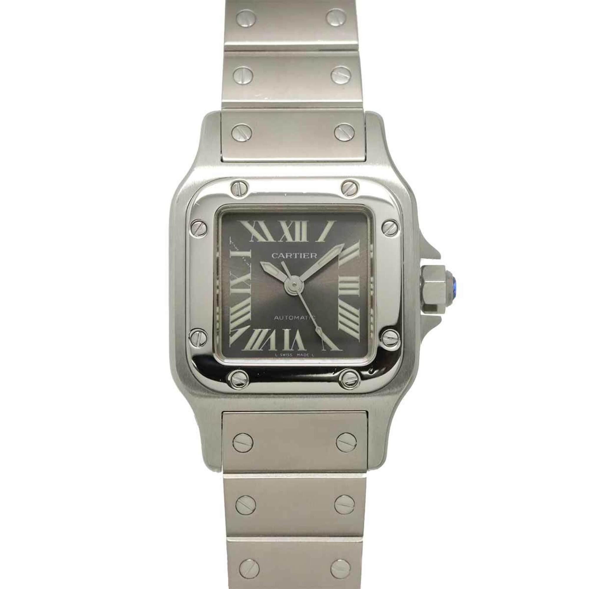 Cartier Santos Galbee SM W20066D6 Women's Watch Asia Limited Edition Gray Automatic