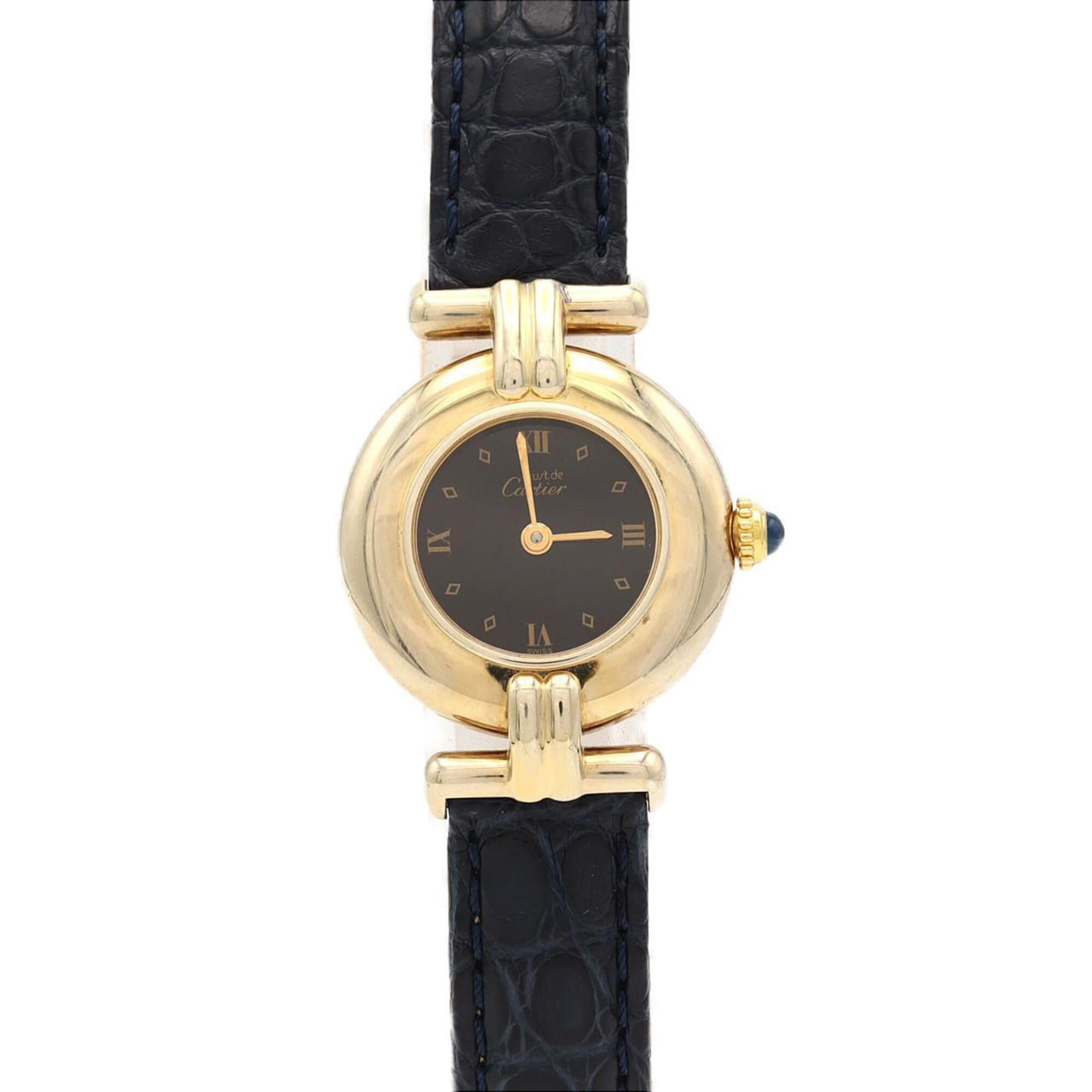 Cartier Must Colisée SM Black Dial 24mm Watch