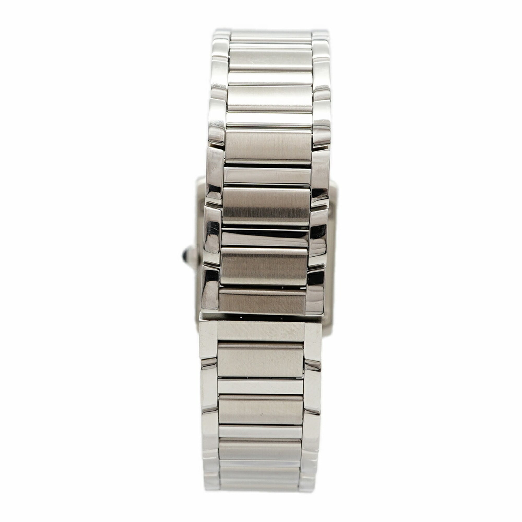 Cartier Tank Française SM WSTA0065 Damenuhr mit Silber Zifferblatt