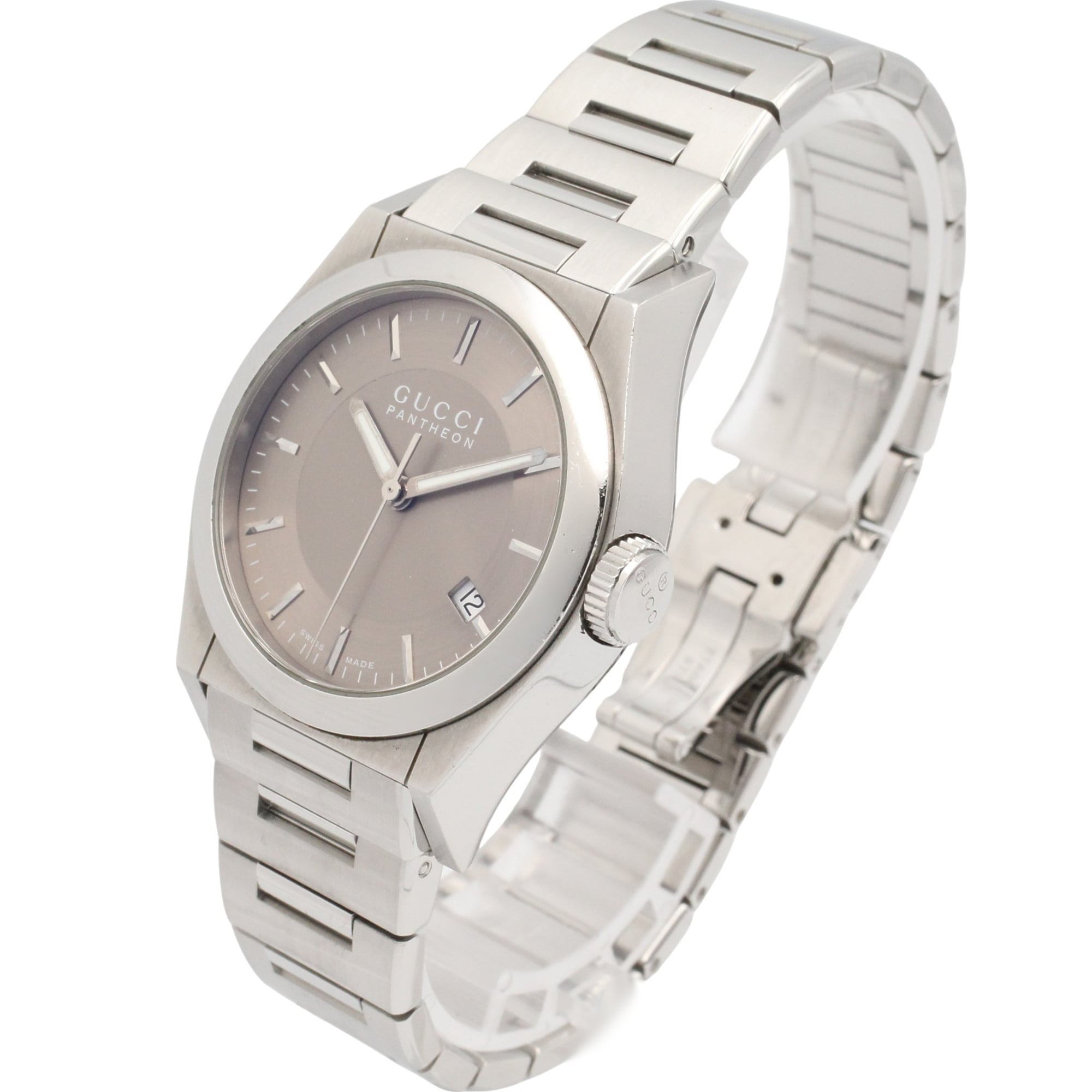 Gucci Pantheon 115.4 Brown Dial Stainless steel 35mm Watch