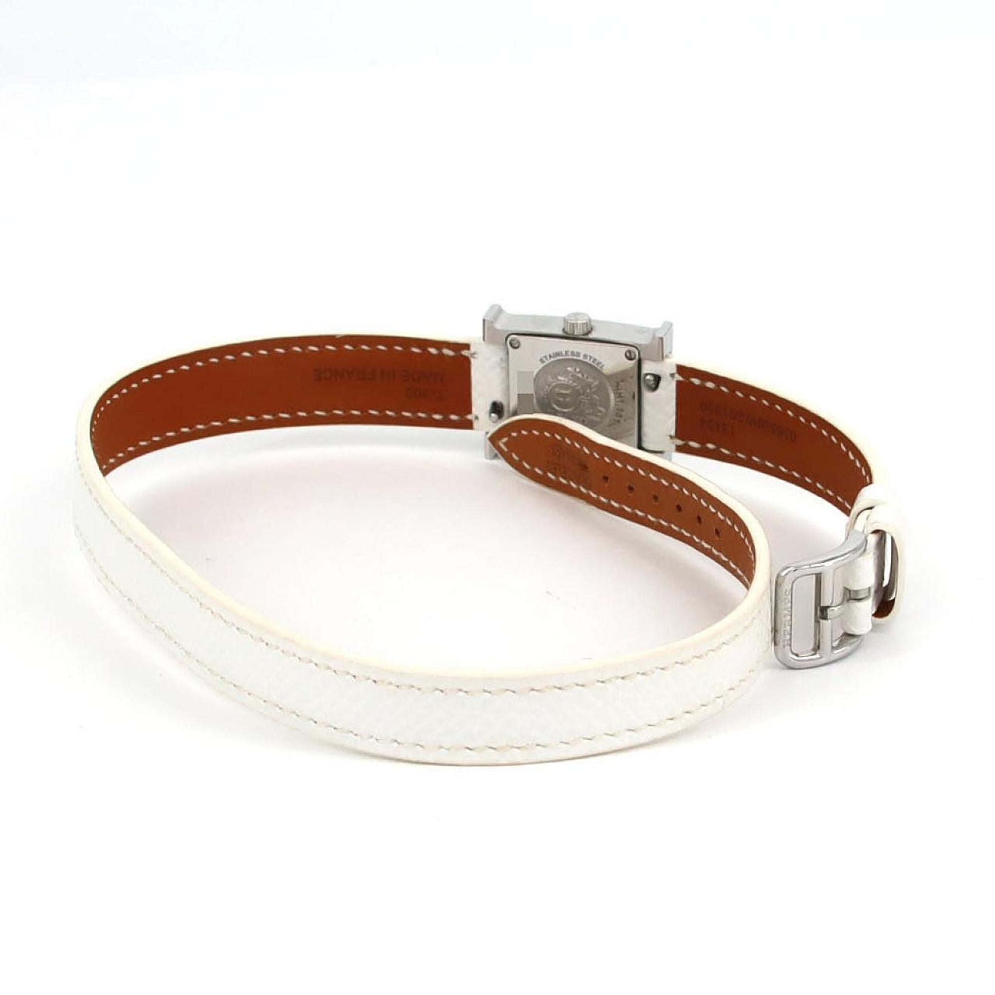 Hermès H Watch Double Tour D HH1.131 roestvrijstalen quartz-polshorloge
