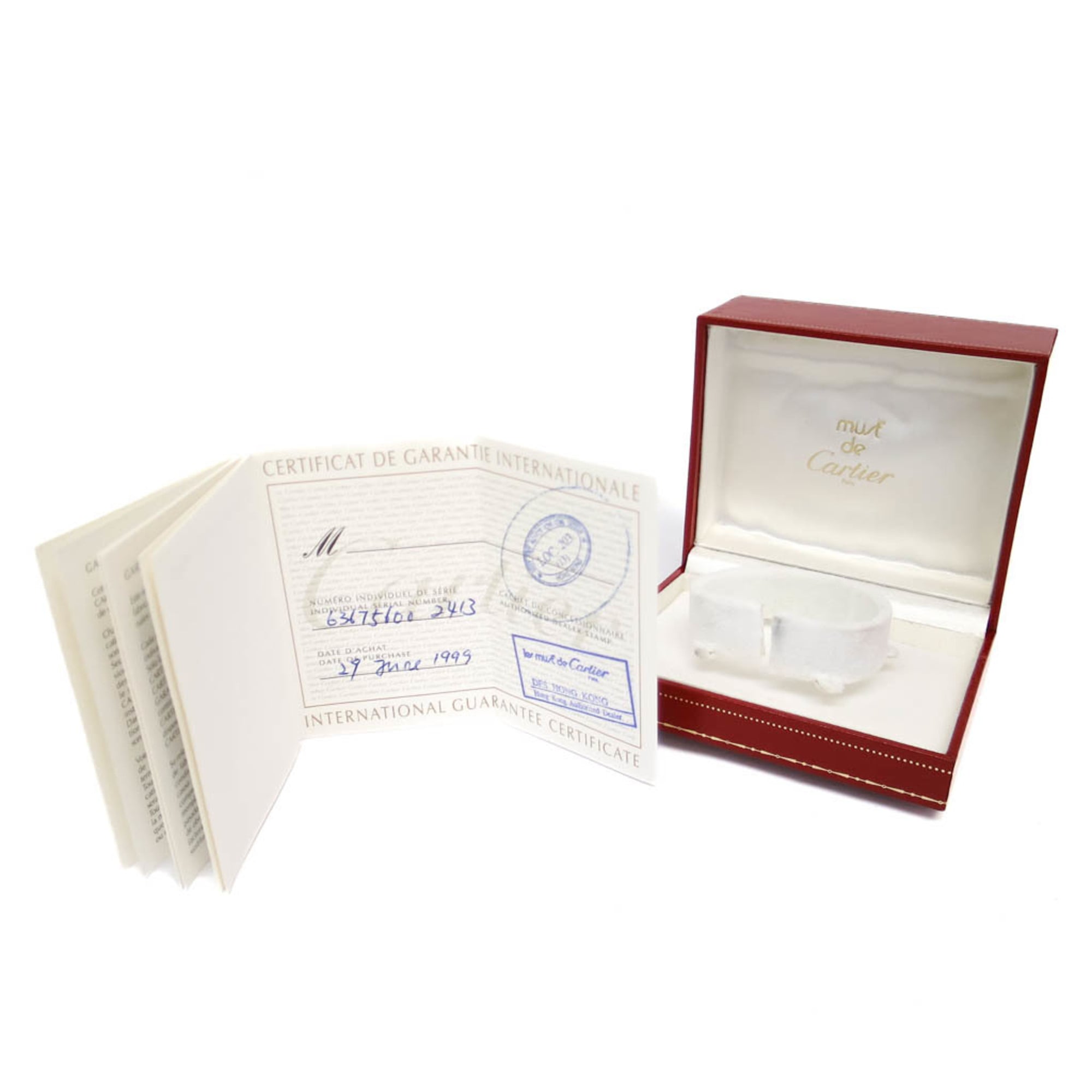 Cartier Must Tank W1013954 White Dial 25mm Watch