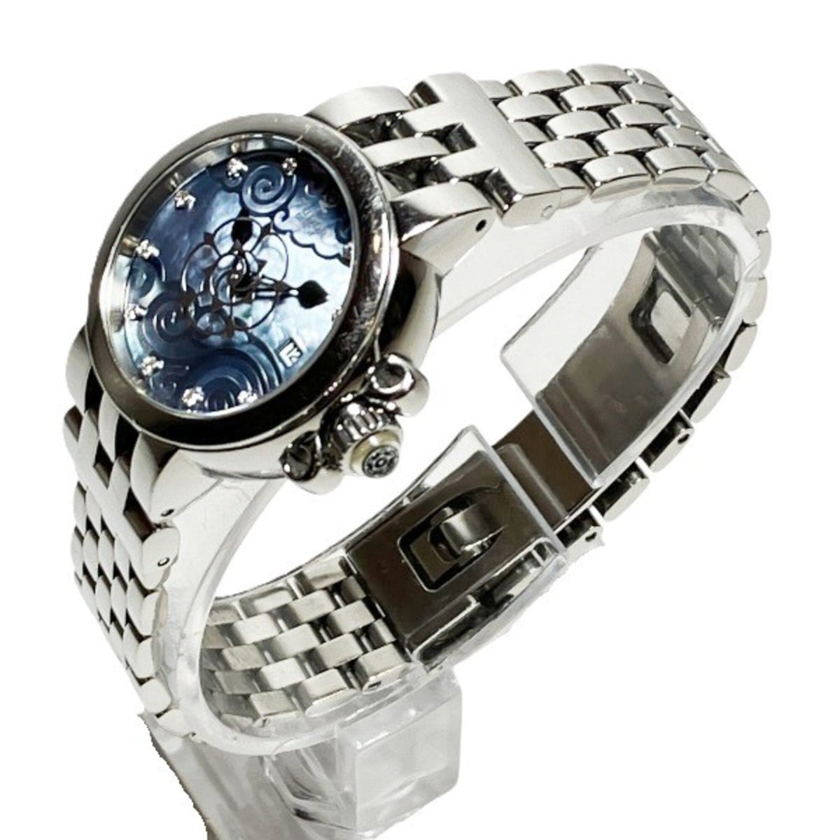 Tudor Claire de Rose 35100, blaues Zifferblatt, 25 mm Uhr