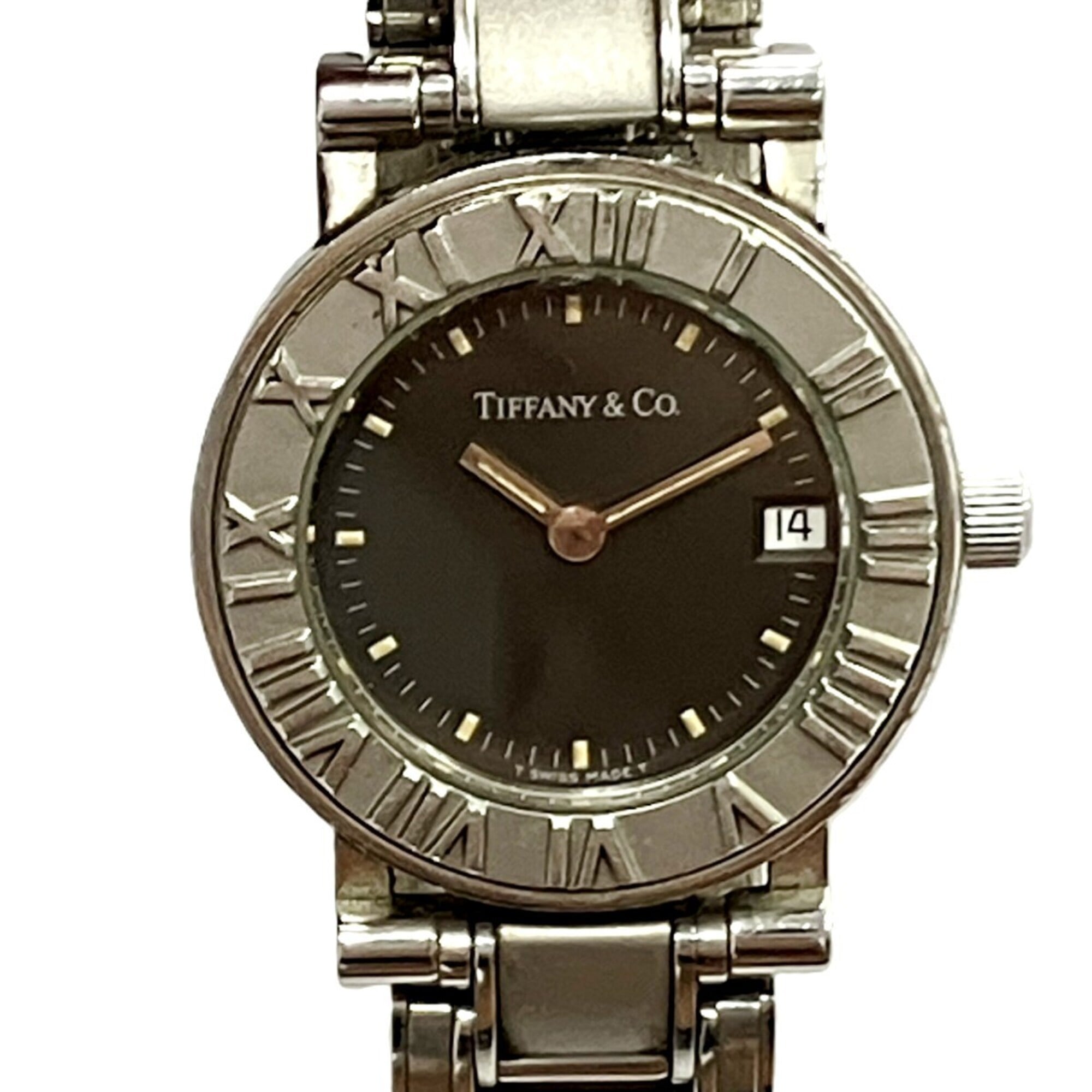 Tiffany & Co. Atlas クォーツ 腕時計 本体 Tiffany & Co. Atlas watch, total weight 51.2g, stainless steel, quartz