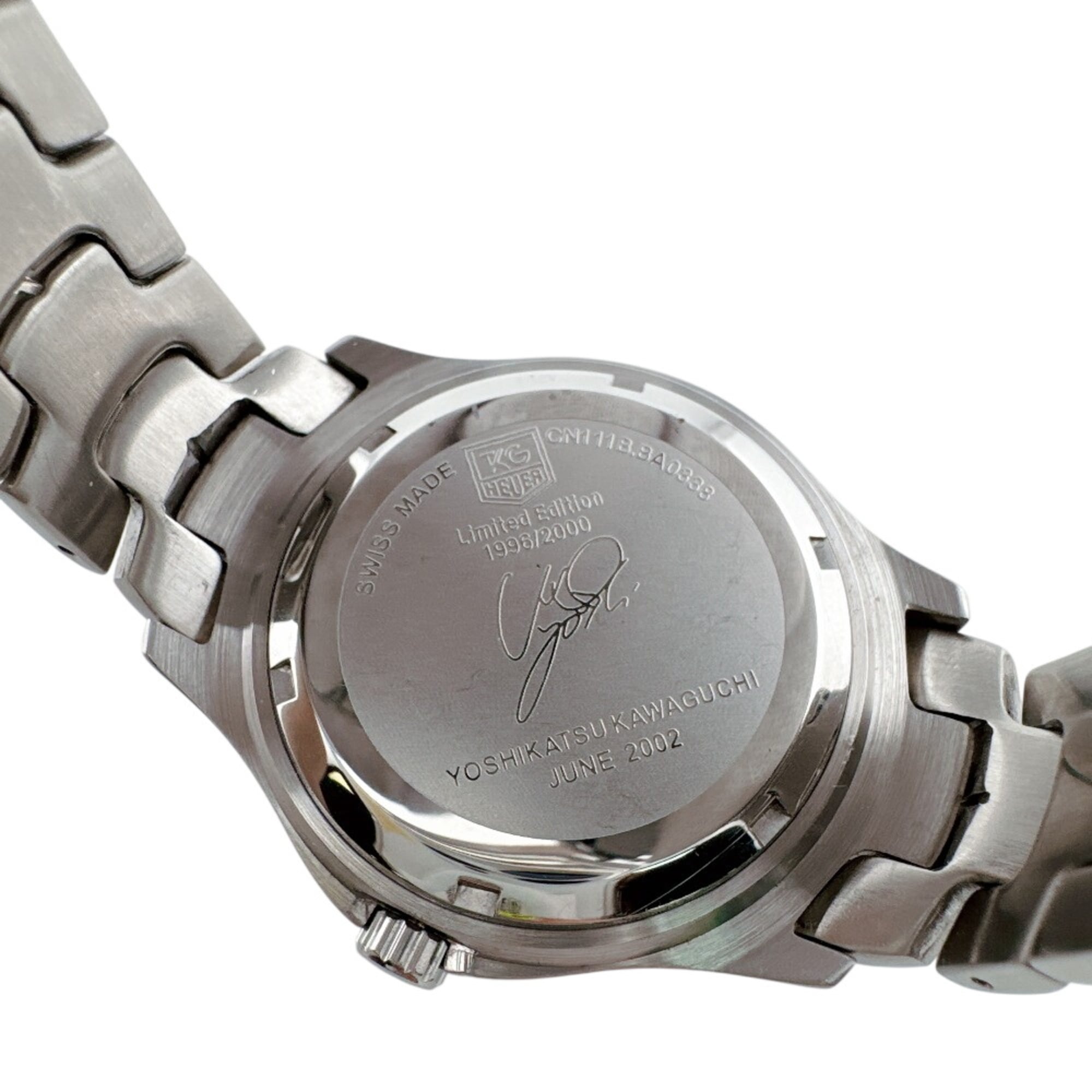 TAG Heuer WJF2113.BA0570 Link Tiger Woods Limitierte Auflage Uhr (limitiert auf 5.500 Exemplare) – Silber