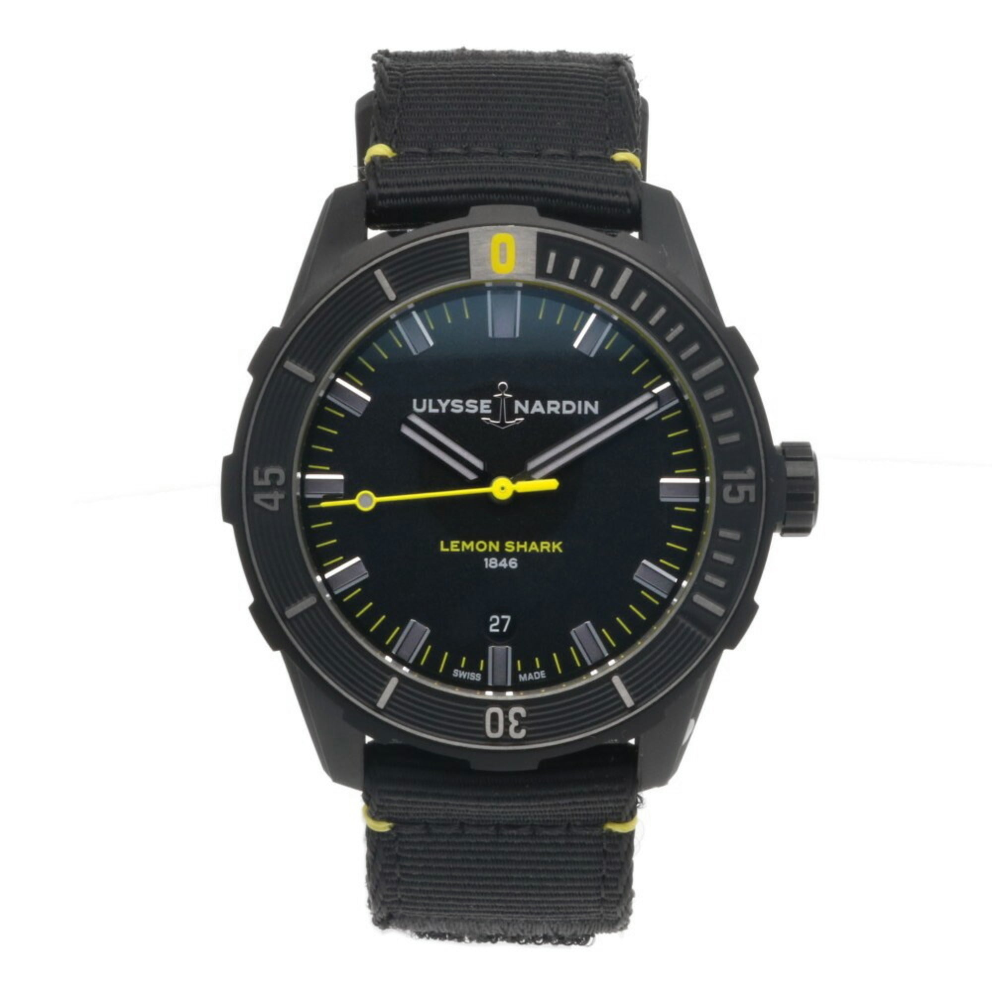 Ulysse Nardin Lemon Shark Uhr aus Edelstahl 8163-175/92Automatik Herrenuhr, weltweit auf 300 Exemplare limitiert
