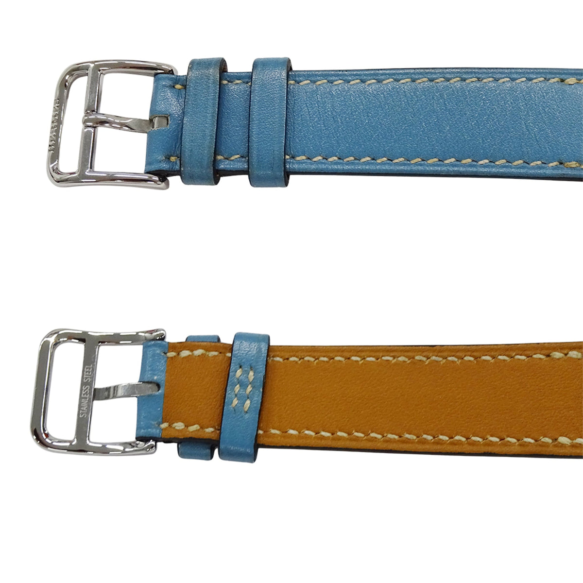 Montre Hermès H- HH1.210, cadran argenté, 21 mm