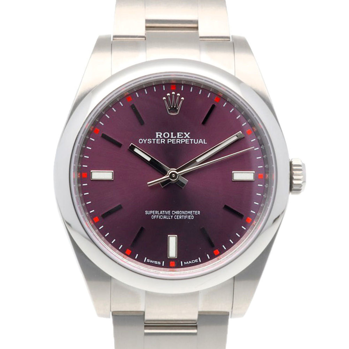 Montre Rolex Oyster Perpetual 114300 Violet cadran 38 mm