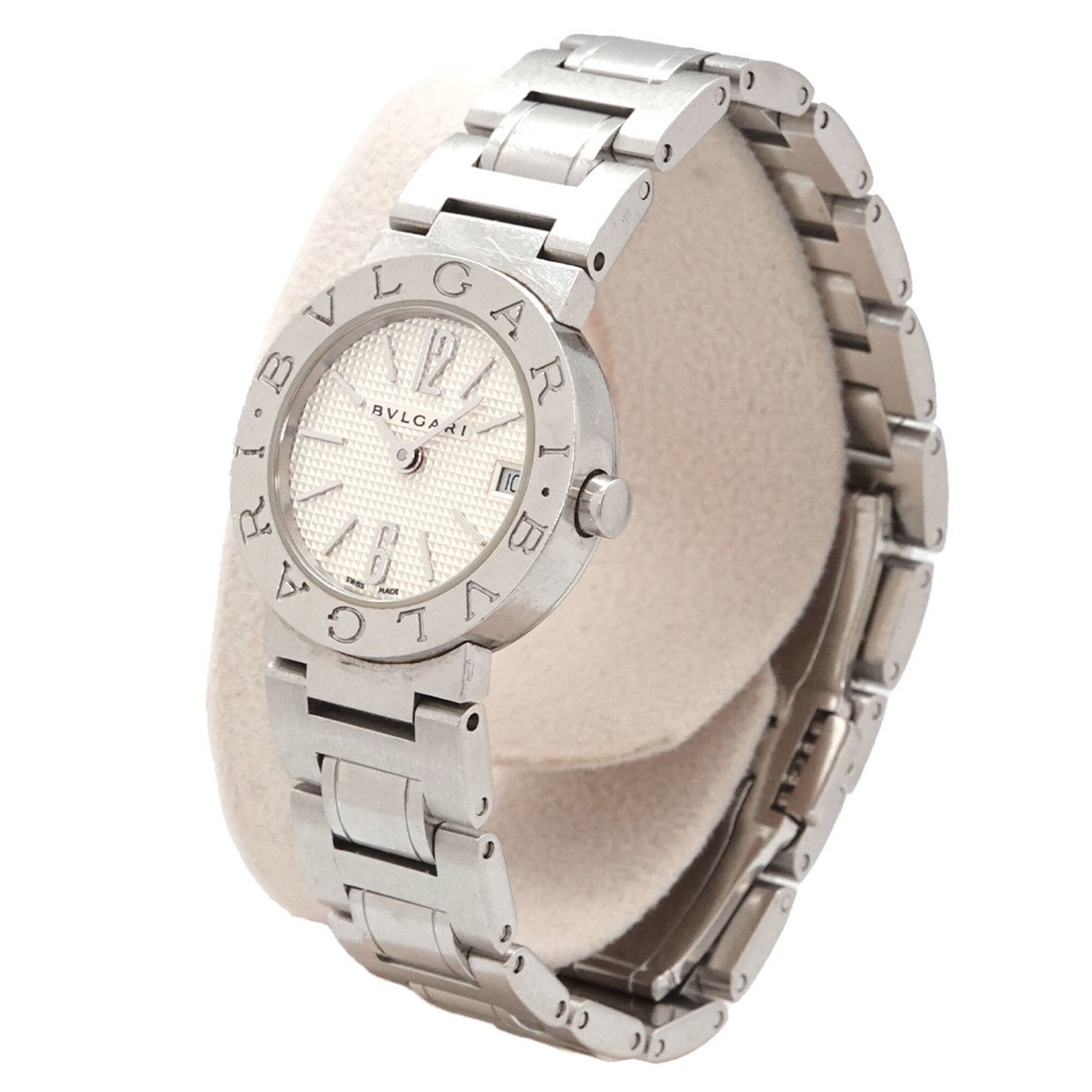 Bulgari BB23SS Women's Watch Date Silver Quartz