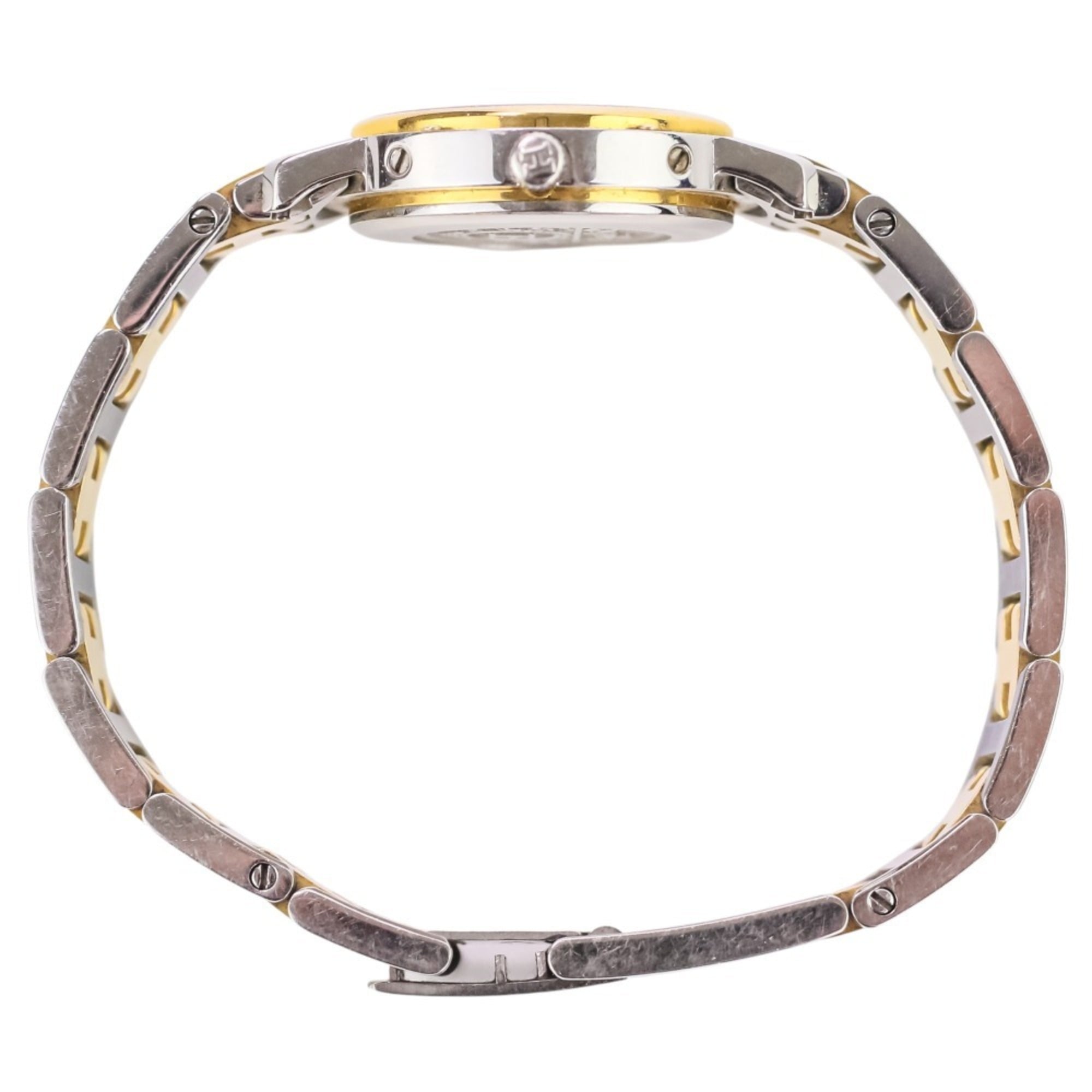 Montre Quartz pour femme Hermes Clipper Combination CL3.240, cadran Blanc avec des touches argentées et dorées