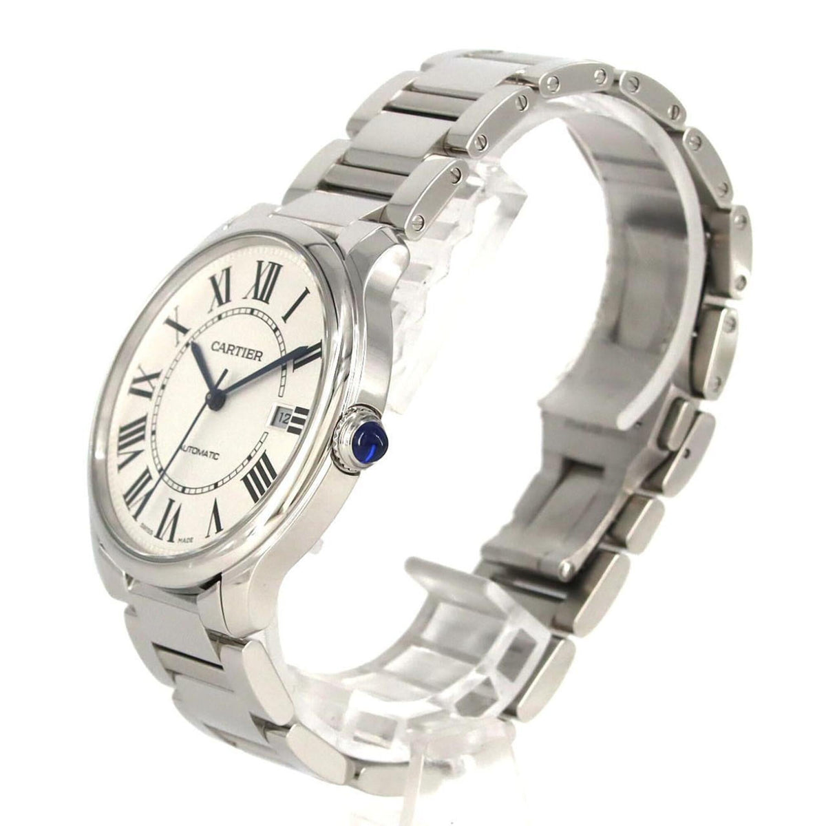 Cartier Ronde Must, Modell WSRN0035 Silber Zifferblatt 40mm Uhr