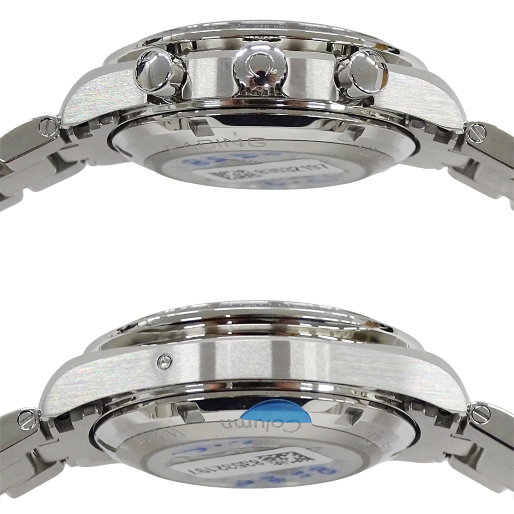 Omega Speedmaster Racing 326.30.40.50.01.001 herenhorloge, merknaam, Co-Axial-chronograaf, automatisch uurwerk, roestvrij staal (SS), zilver en zwart.