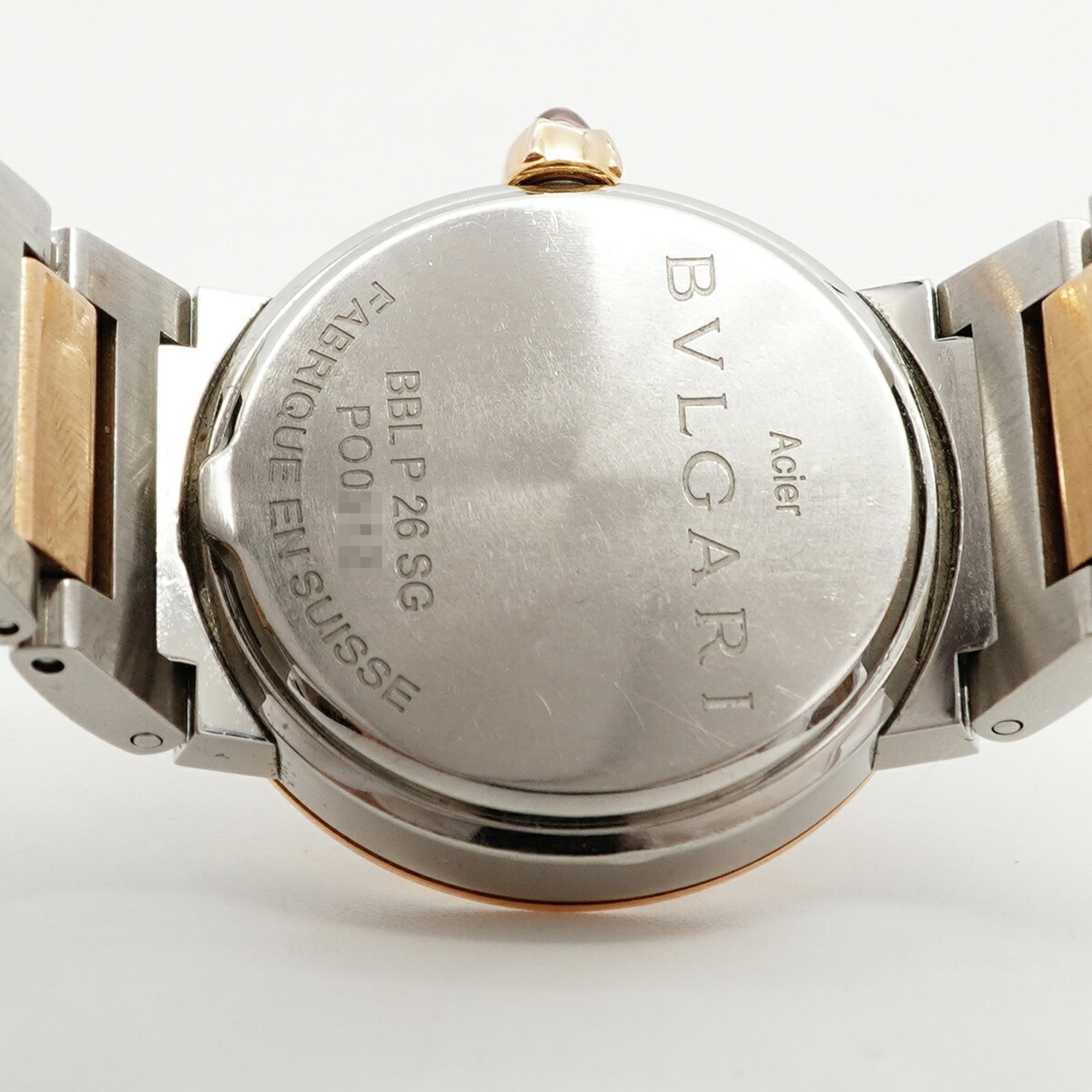 Bvlgari BBLP26SG Damenuhr Weiß Zifferblatt