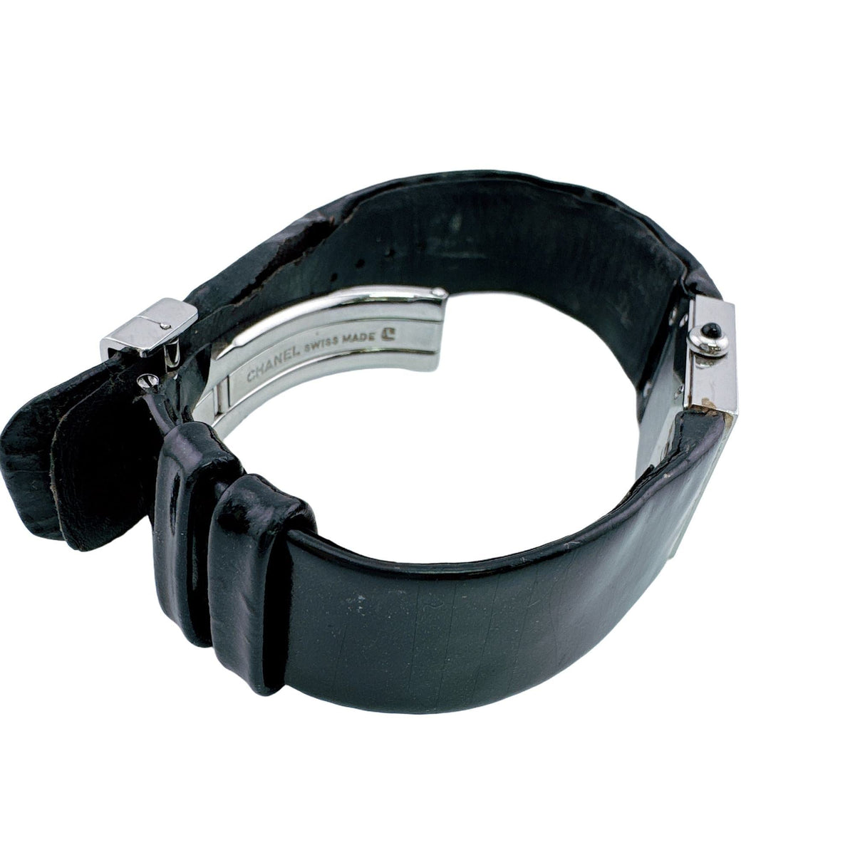 Chanel Matelassé Black Dial 17mm Watch