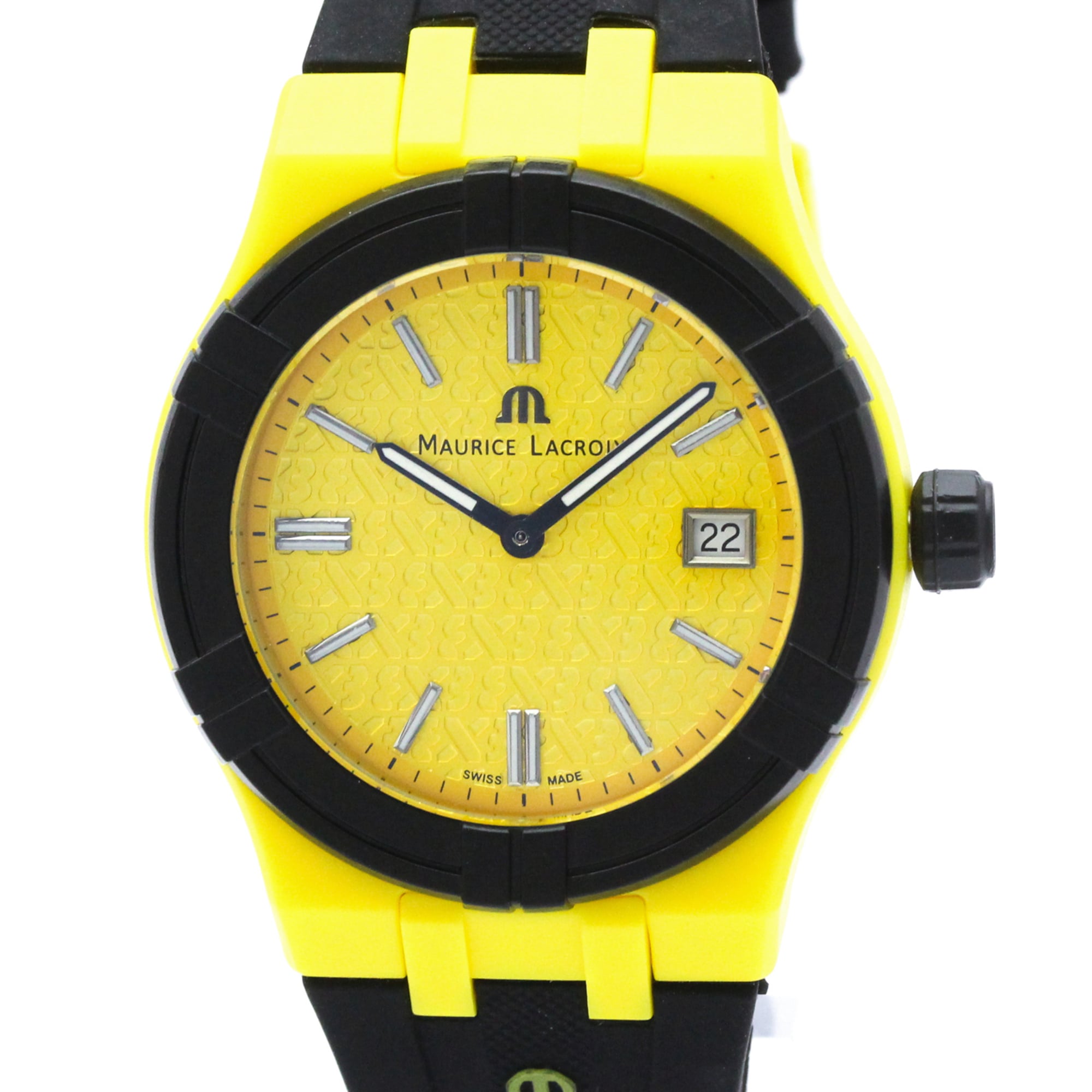 MAURICE LACROIX Aikon Tide Plastic Rubber Quartz Watch AI2008
