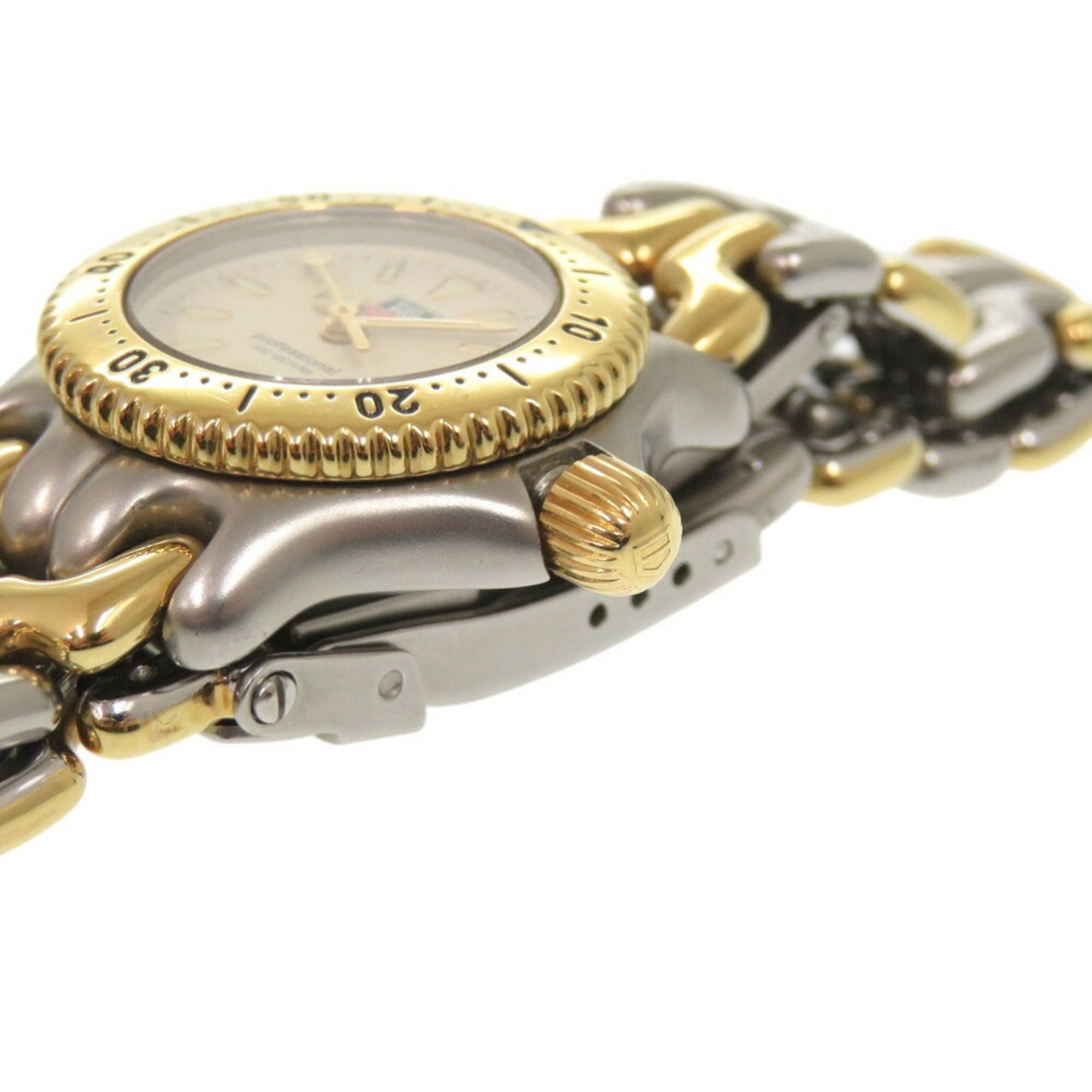 TAG Heuer Cell Series S95.708 SS Elfenbein Quarz-Uhr Silber-Gold 0395TAG HEUER