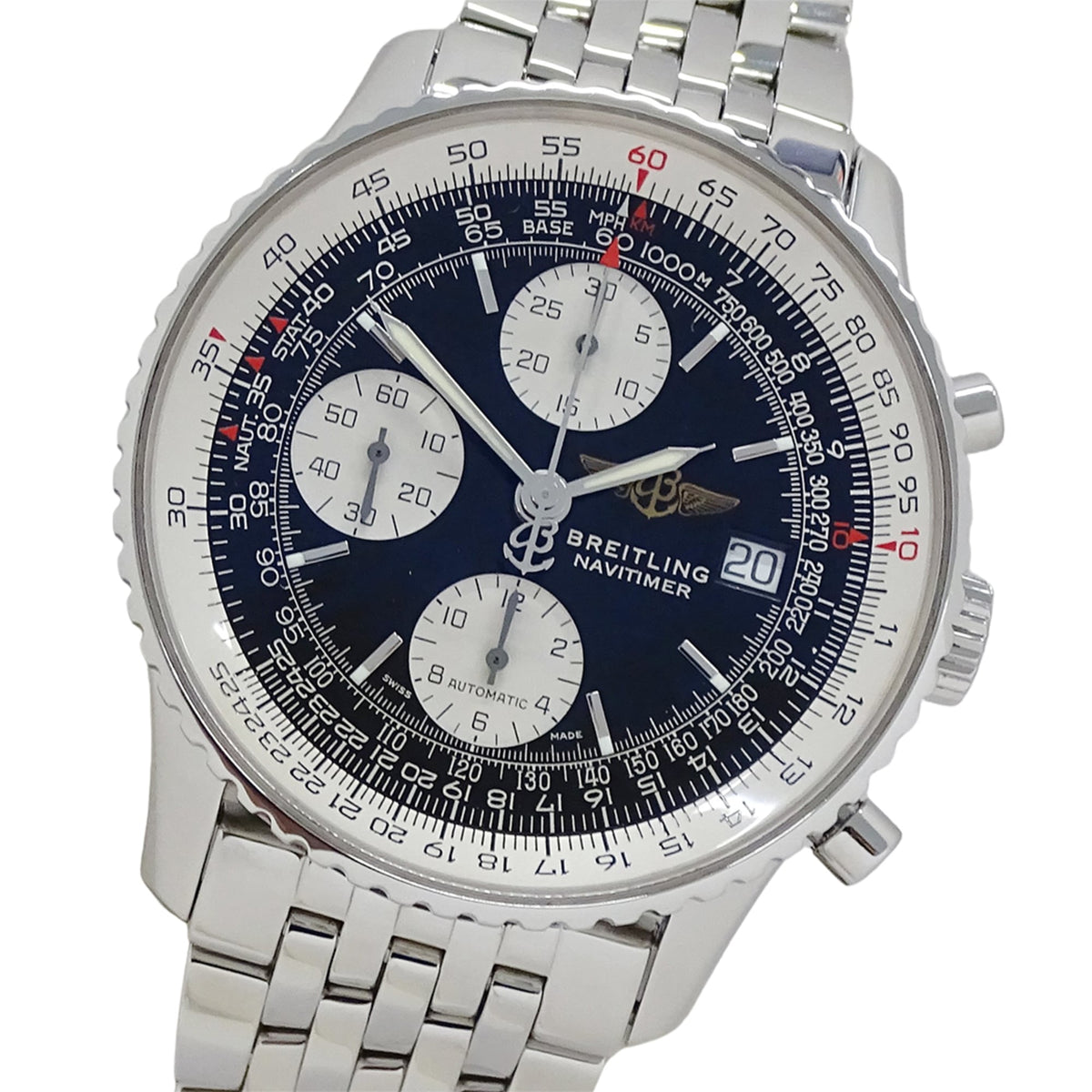 Breitling Old Navitimer A13322 Black Dial 41mm Watch