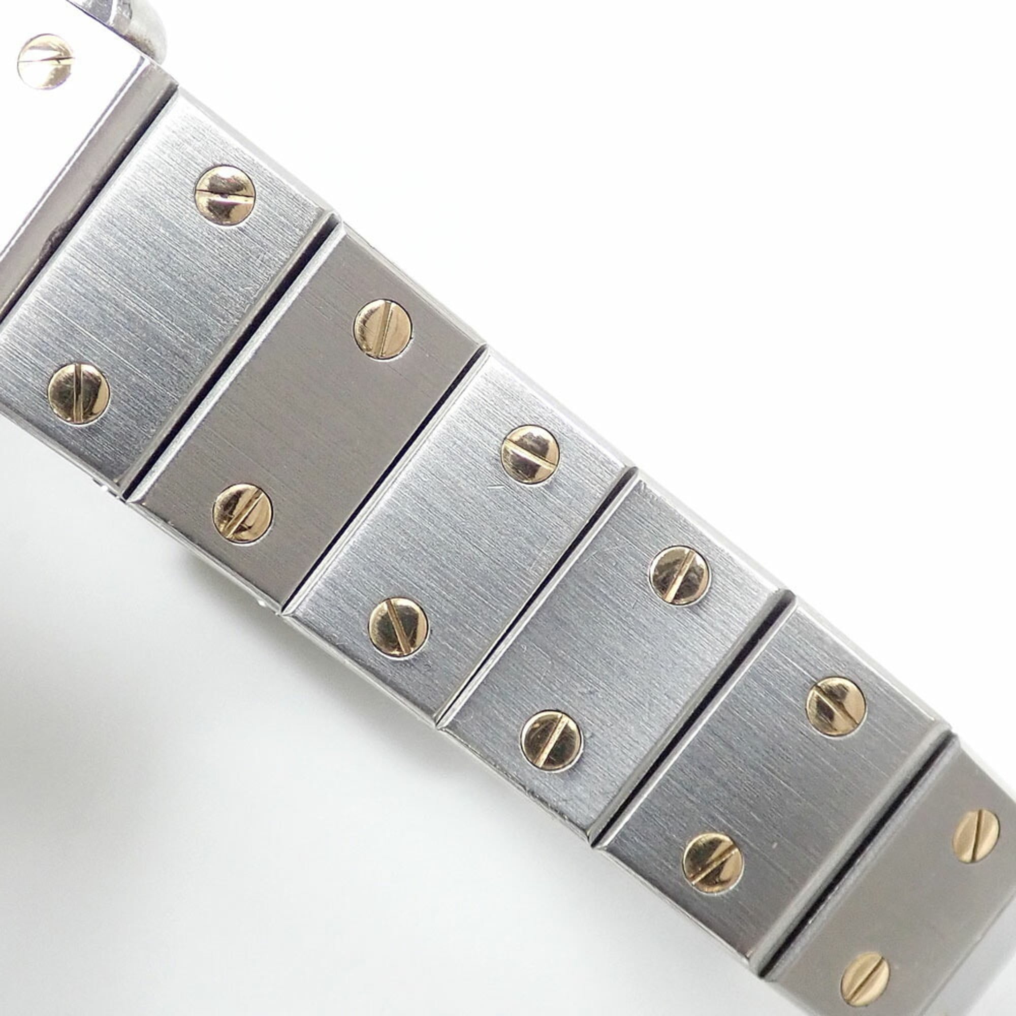 Cartier Santos Octagon SM Ladies Quartz Watch, Stainless Steel & 18K Yellow Gold, W2001683/187903, Battery Operated