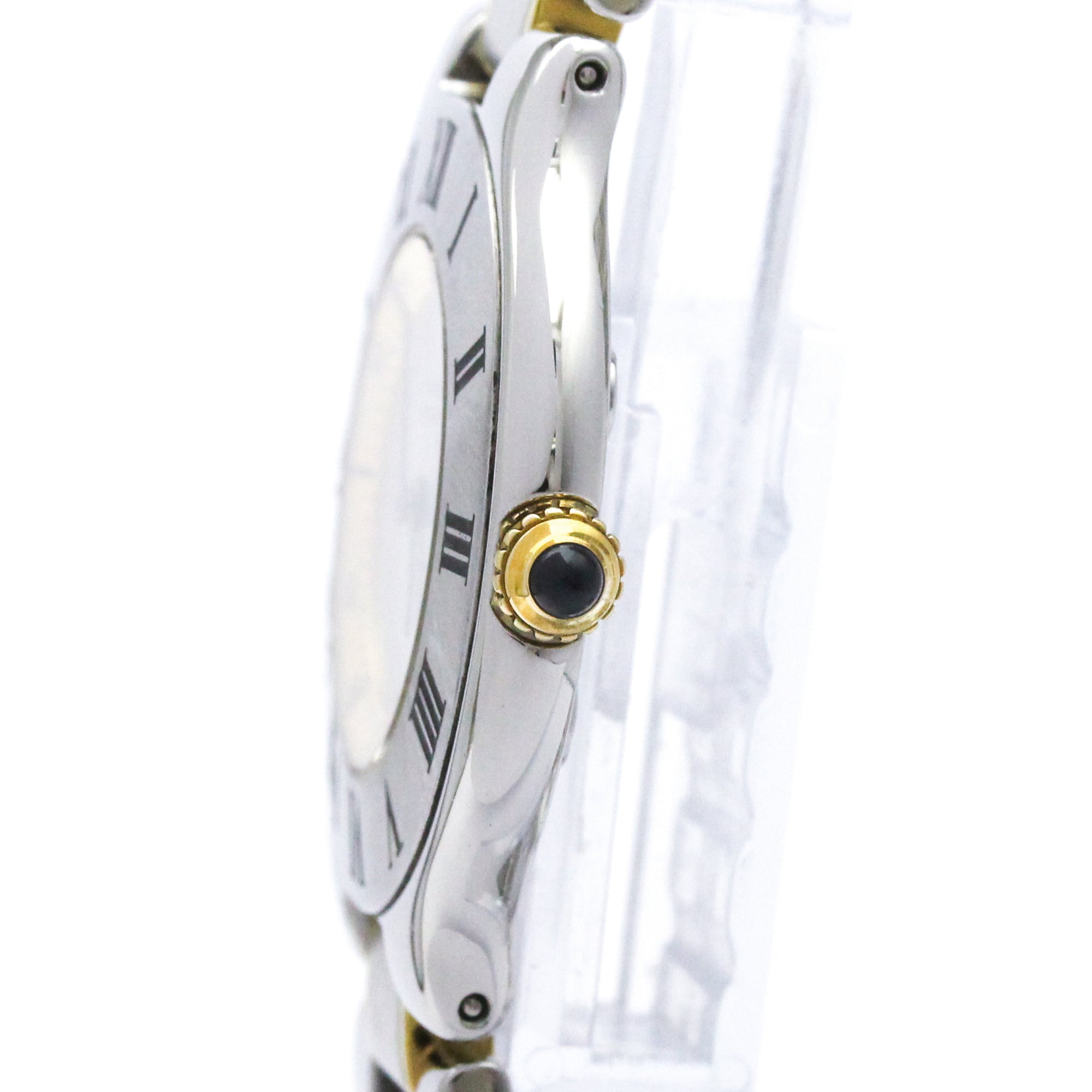 CARTIER Must 21 Gold Plated Steel Quartz Ladies Watch W10074R6 Polished