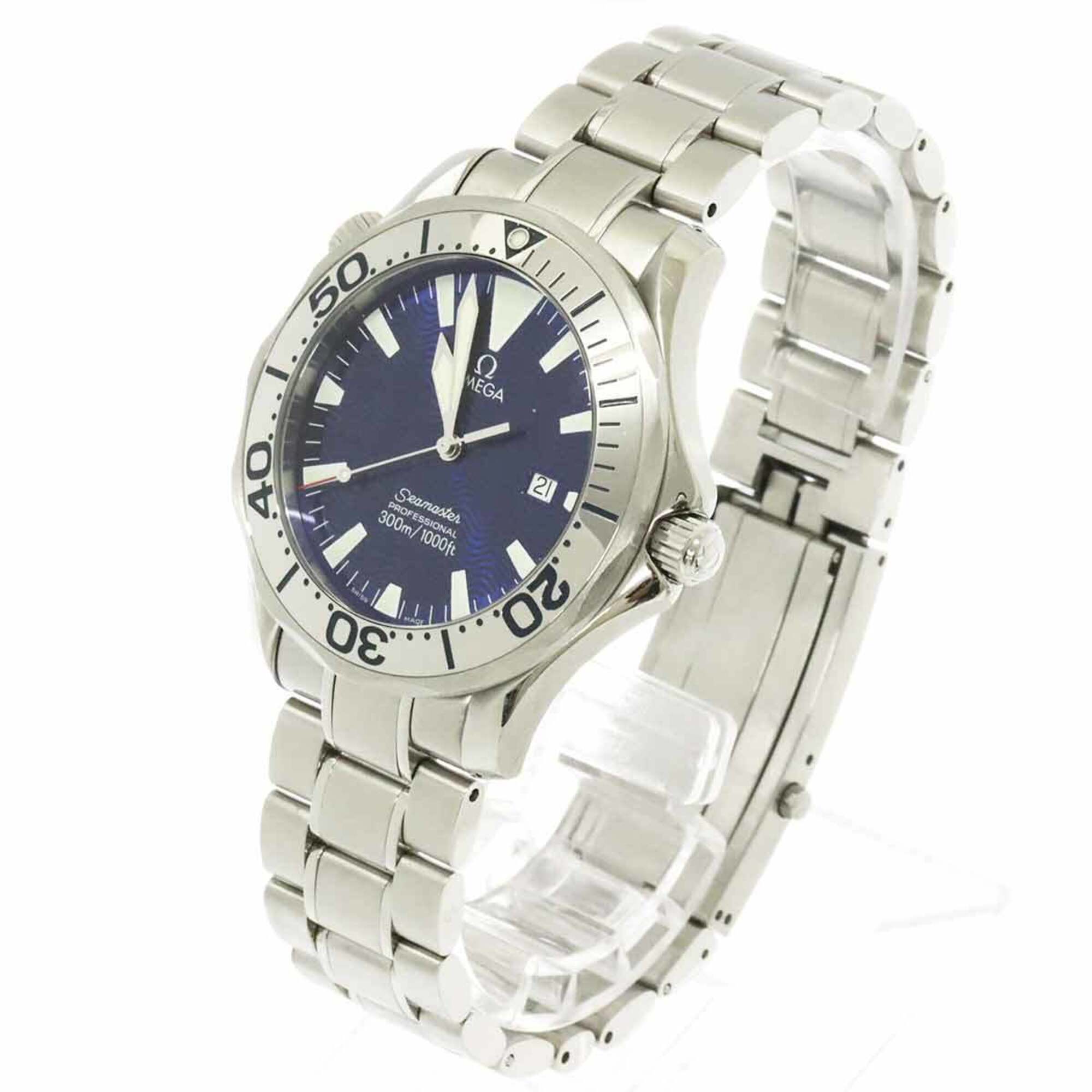 Omega Seamaster 300 Professional 2265 80, marineblaues Zifferblatt, 41 mm Uhr
