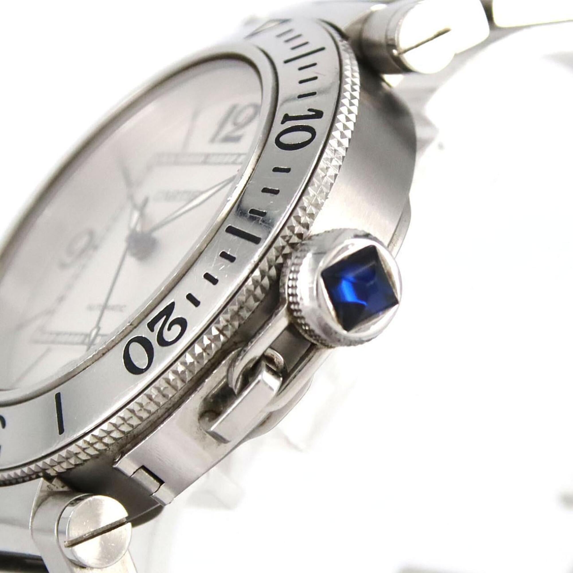 Cartier Pasha W31080M7 Silver Dial 40mm Watch