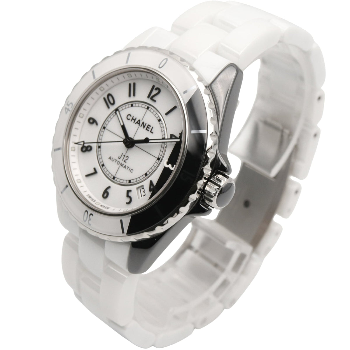 Chanel J12 Paradox Caliber 12.1 Ceramic White/Black H6515 Black, White Dial 38mm Watch