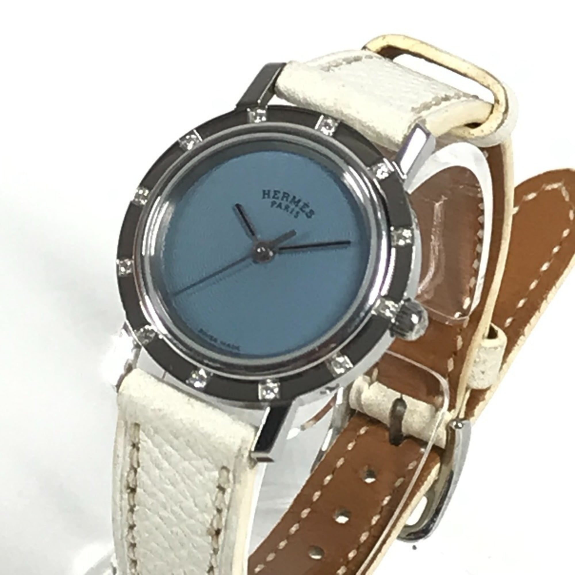 Hermes Clipper GZl1cgey Blue Dial 24mm Watch
