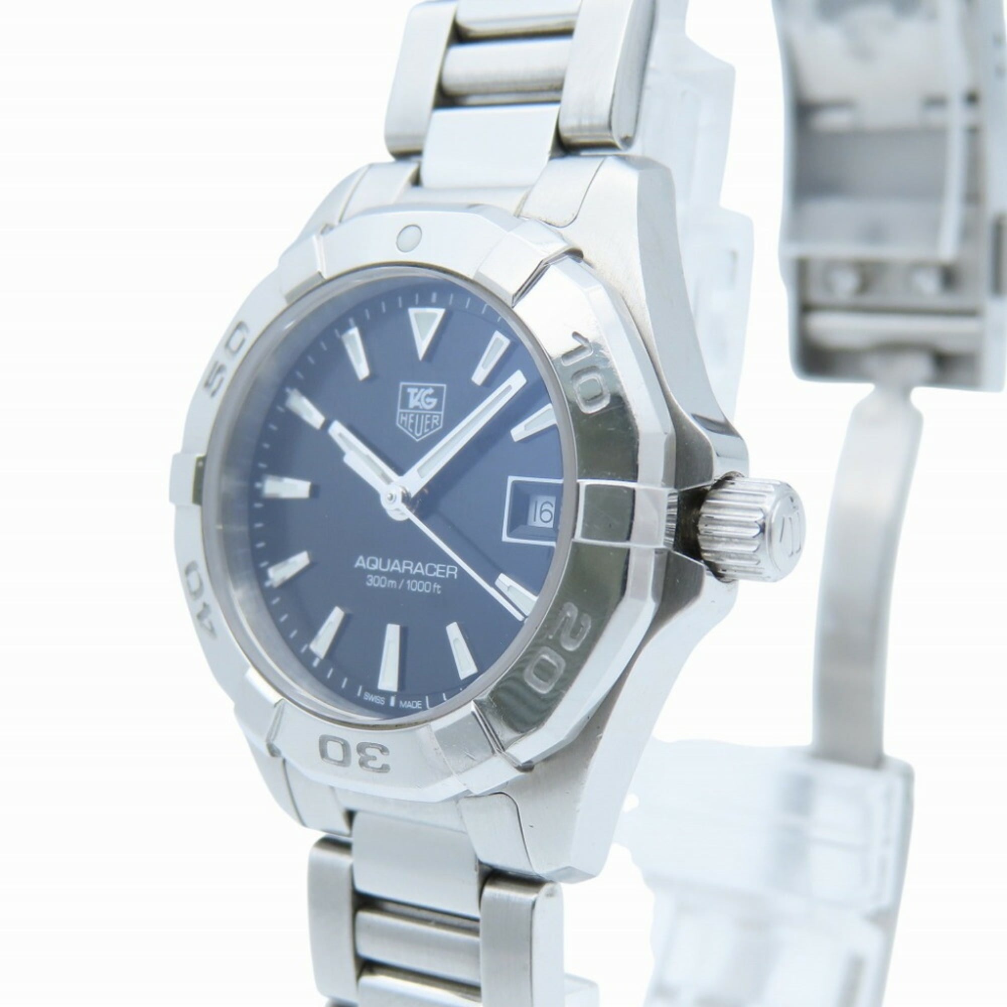 TAG Heuer Aquaracer WAY1410 Quarz aus Edelstahl Schwarz Zifferblatt 0038TAG HEUER Damenuhr
