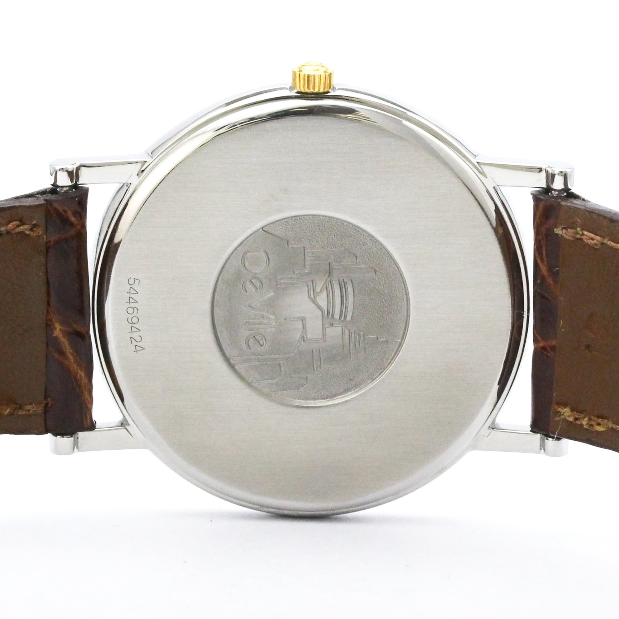 OMEGA De Ville Prestige Quarz-Herrenuhr, vergoldet, 7400.11