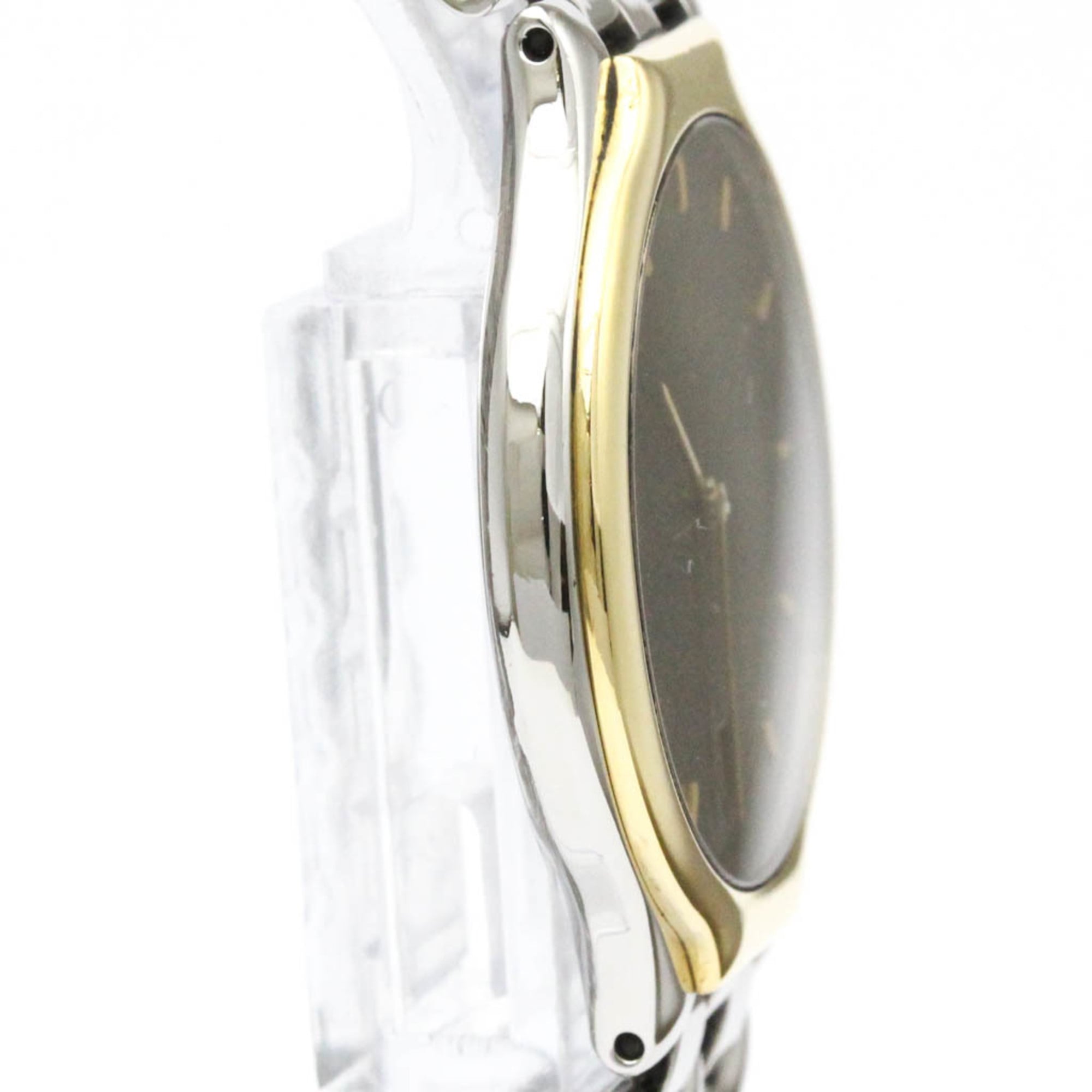 OMEGA De Ville Symbol K18 Gold Steel Quartz Mens Watch 196.0316 Polished