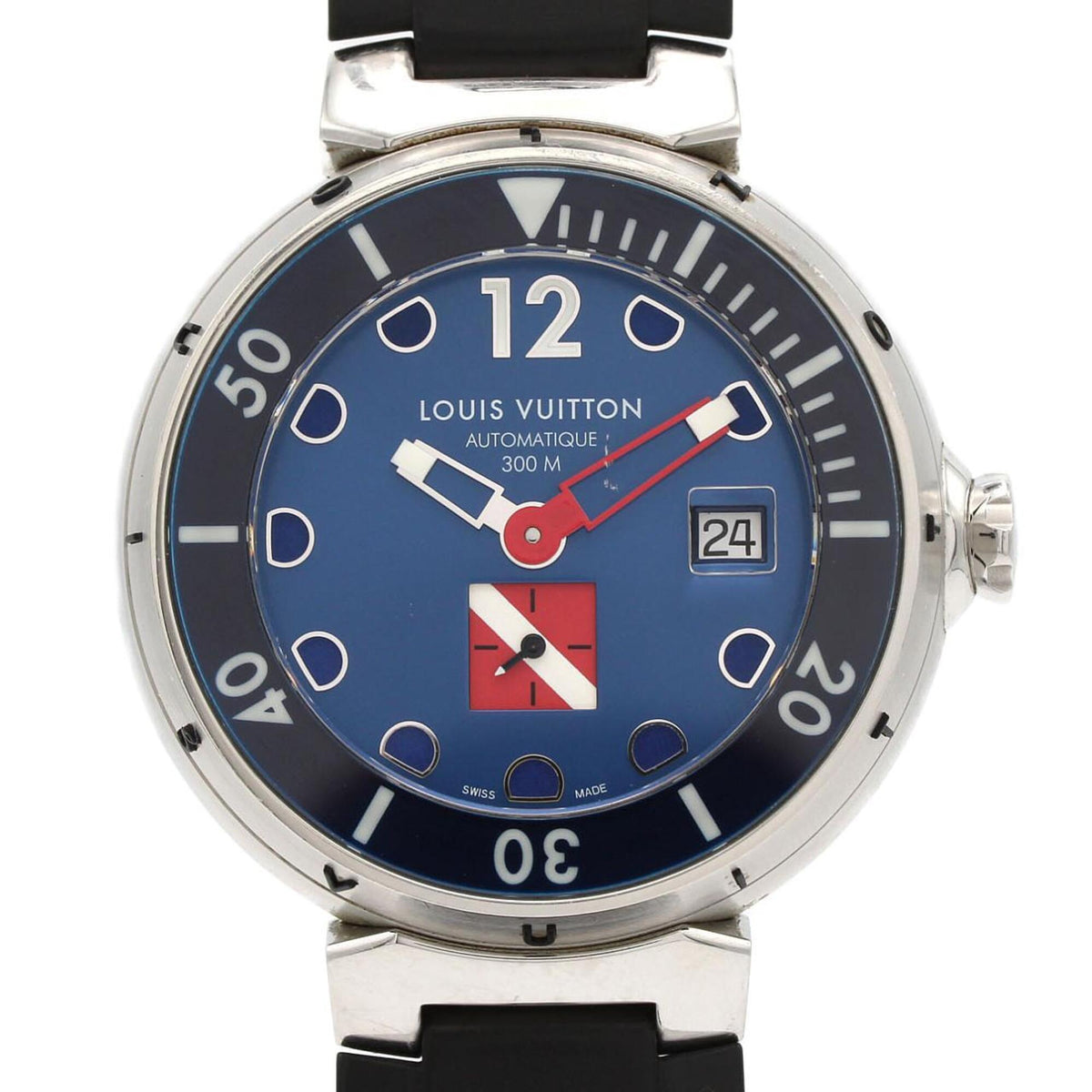 Louis Vuitton Tambour Diving Blue Q103F Blue Dial 44mm Watch