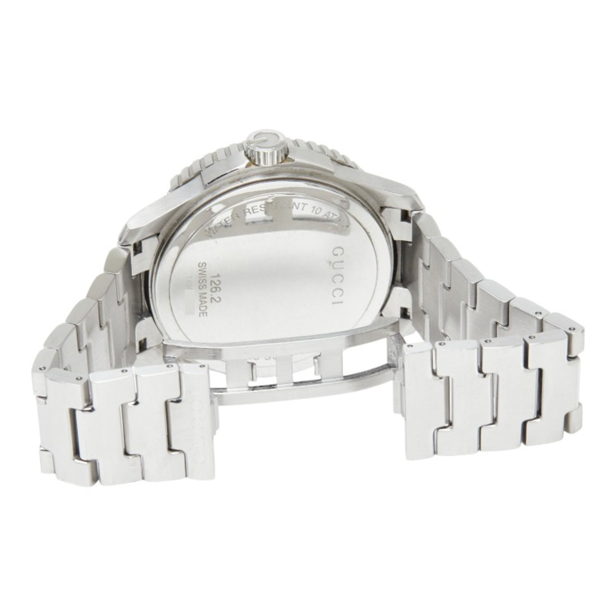 Gucci G-Timeless Sport Watch YA126253 Quartz Navy Dial Stainless Steel Men's GUCCI