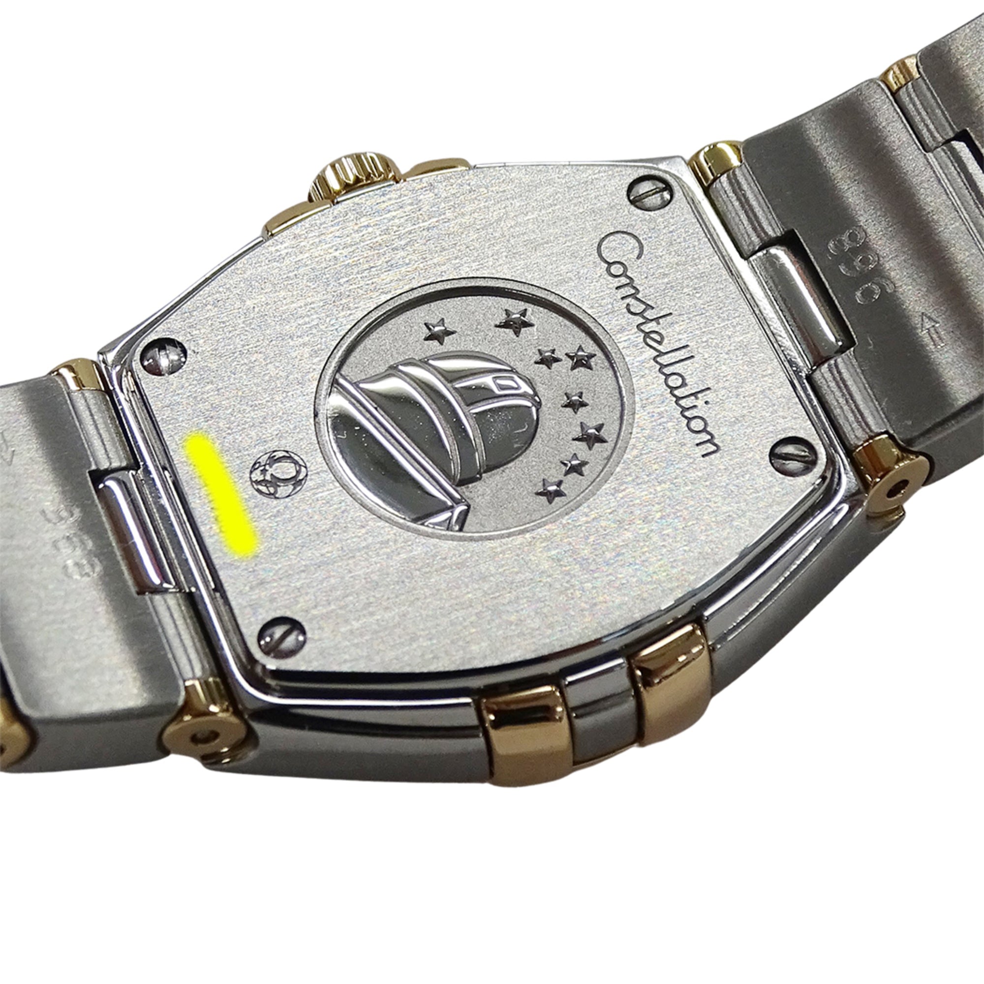 Omega Constellation Brushed 123.25.24.60.55.002 Wo Brand Name 12P Diamonds Mother-of-Pearl Quartz Movement Stainless Steel (SS) and Pink Gold (PG)