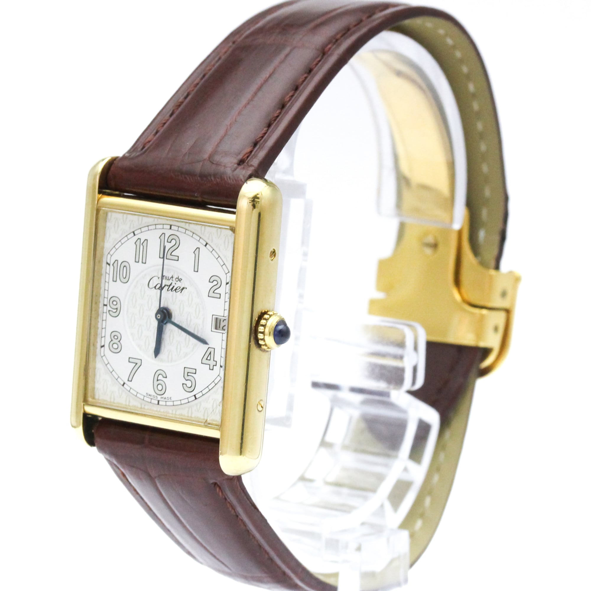 Cartier Must Tank W1013954 White Dial 25mm Watch