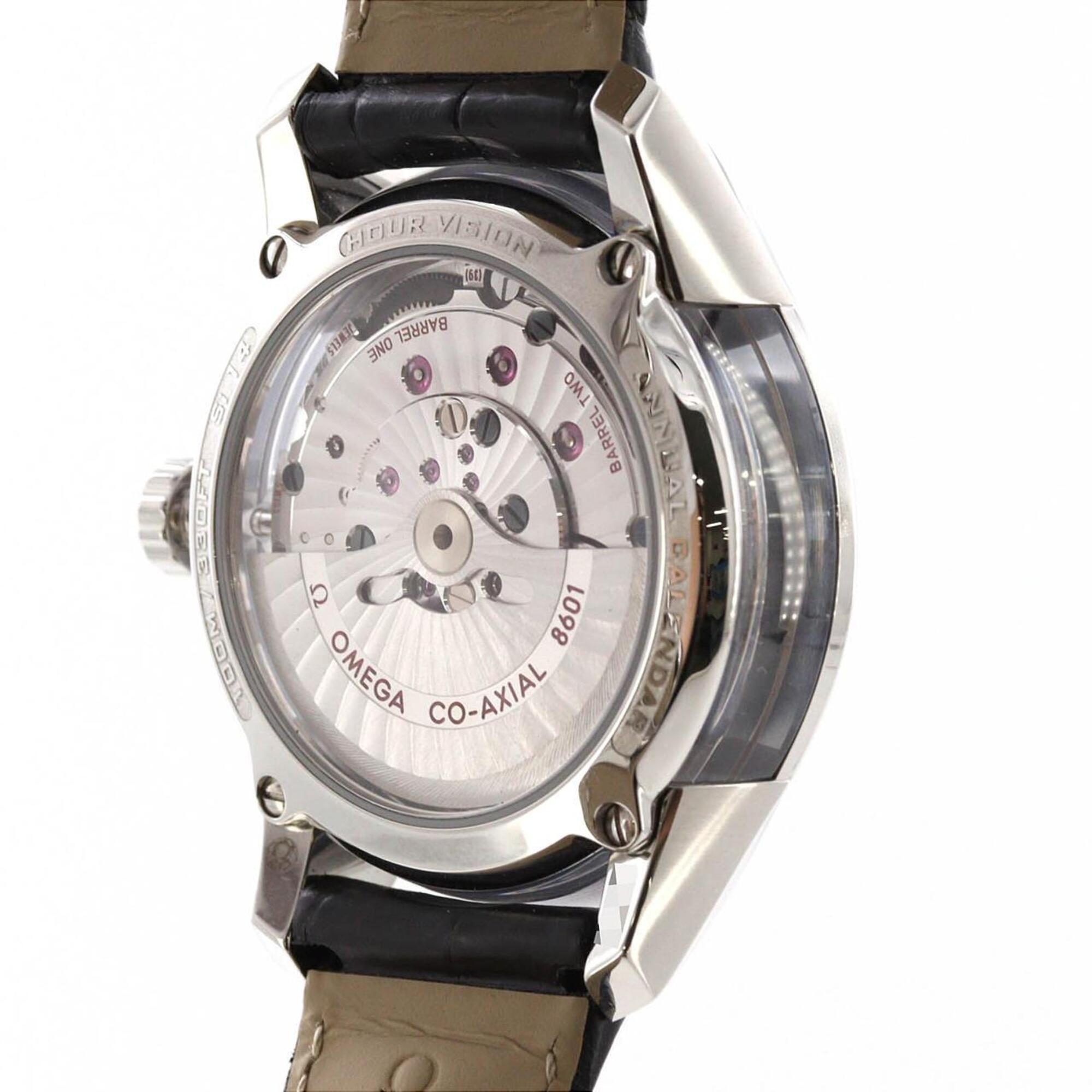 Omega De Ville Hour Vision Jahreskalender 431.33.41.22.02.001 Silber Zifferblatt 41 mm Uhr
