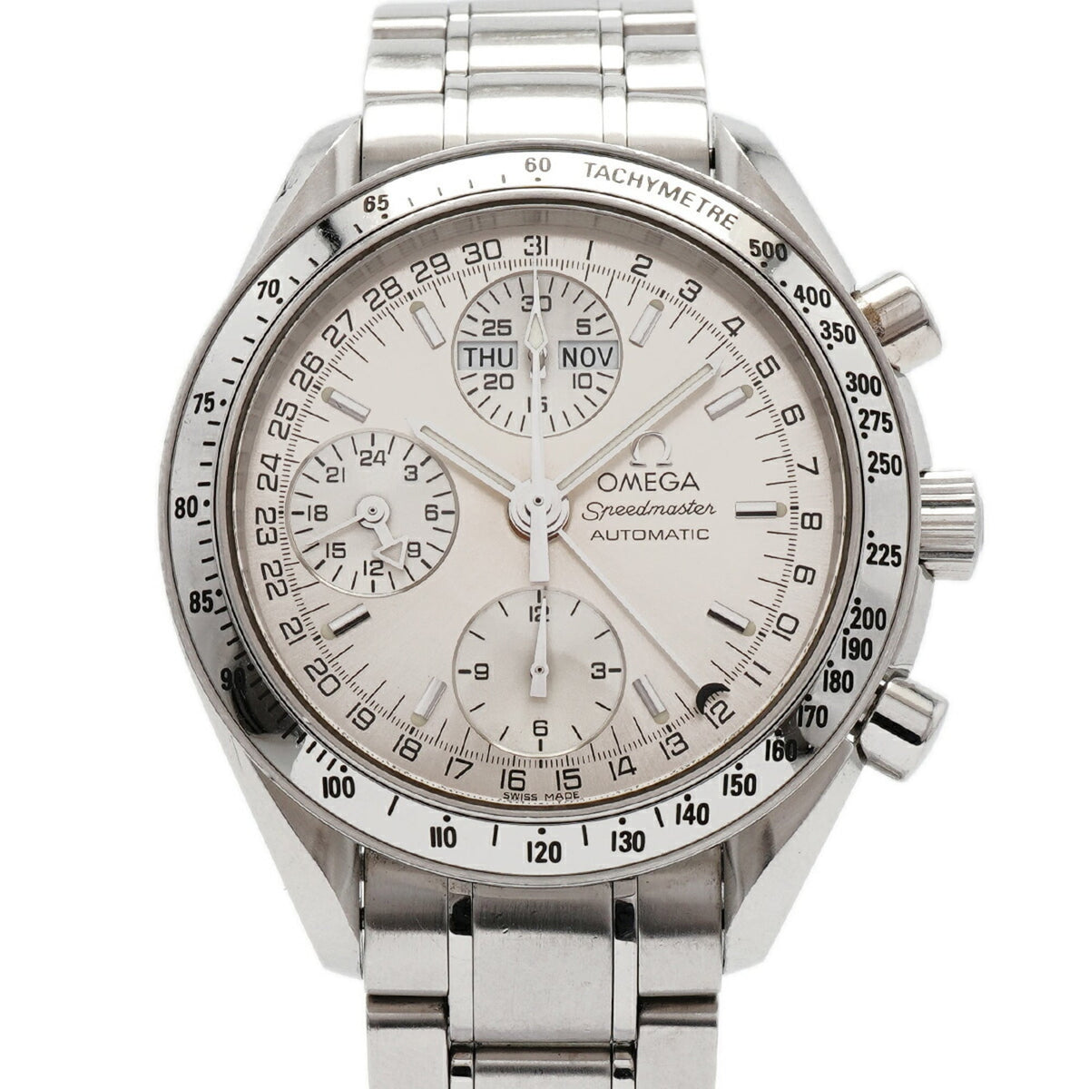 Omega Speedmaster Day-Date 3523.3 Silber Zifferblatt 39mm Uhr