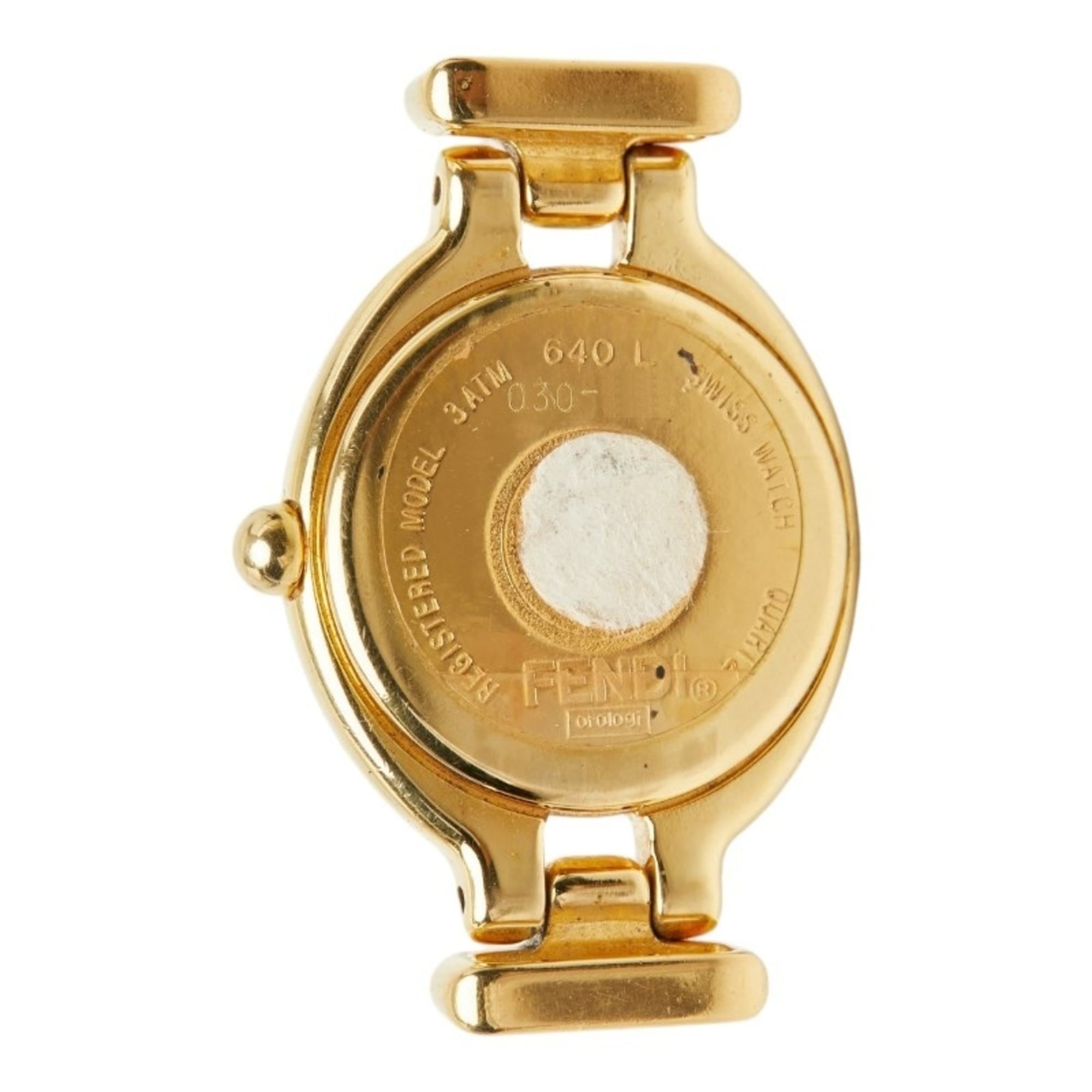 Montre Fendi Chameleon à lunette interchangeable, 5 couleurs, modèle 640LQuartz cadran argenté, acier inoxydable et cuir, pour femme, FENDI