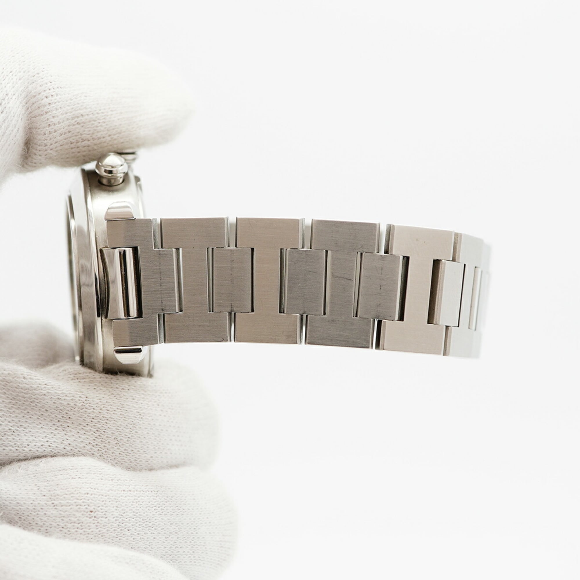 Cartier Pasha C W31048M7 Uhr mit Silber Zifferblatt (Jungengröße)