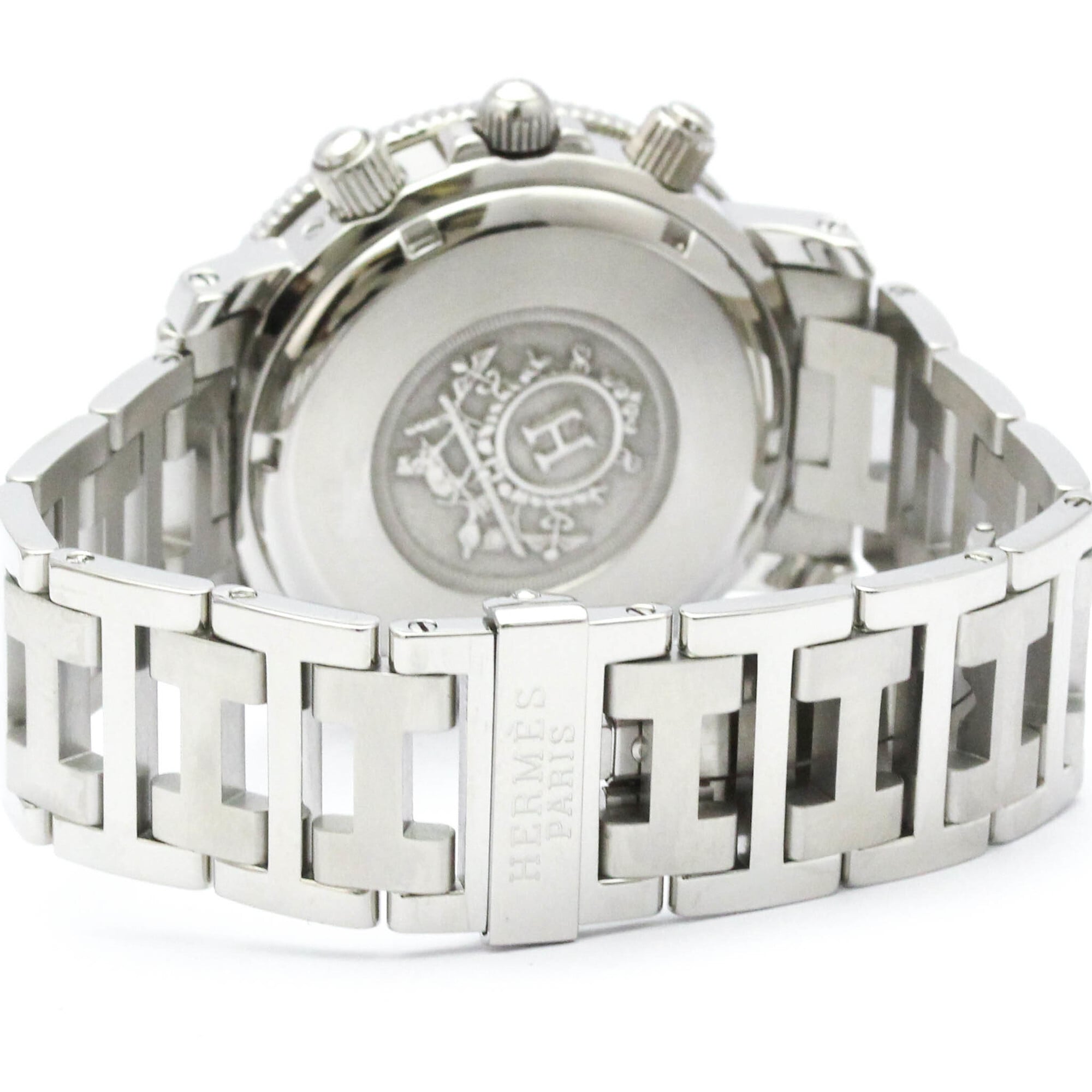 Hermes Clipper CL2.910 Black Dial Stainless steel 40mm Watch