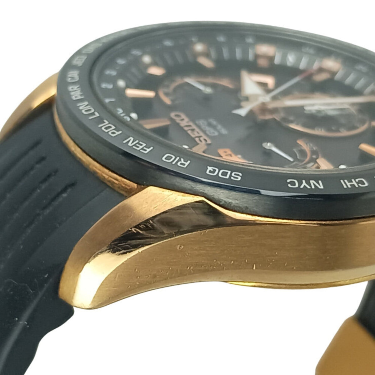 Seiko Astron GPS 8X-Serie Dual Time 8X53-0AC0 8X53-0AC0 SBXB055 Schwarz Zifferblatt 45 mm Uhr