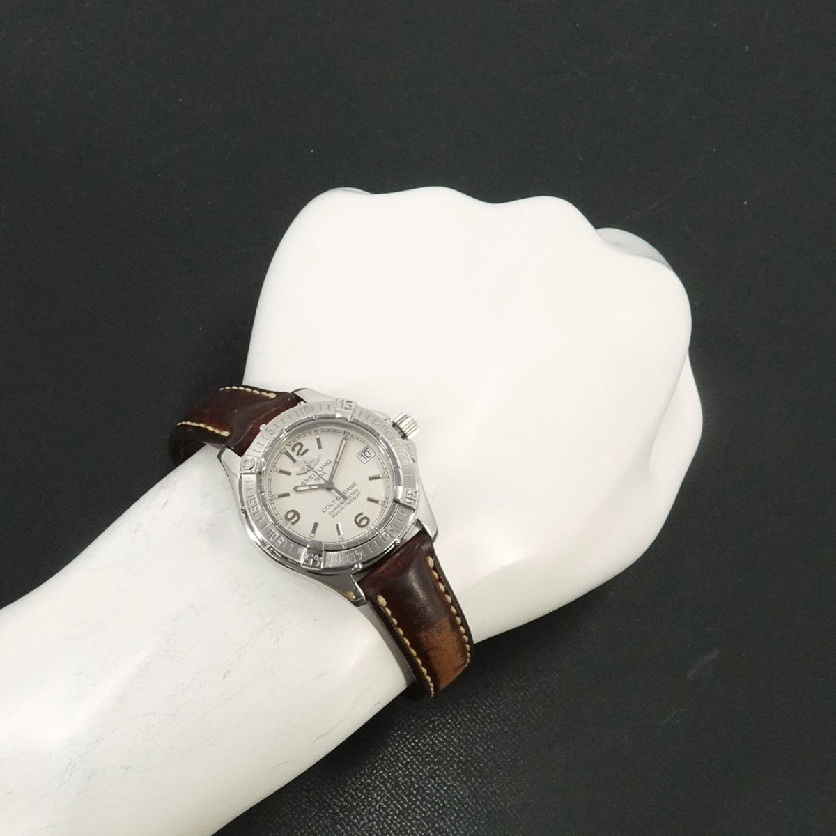 Breitling Colt Ocean A77350 Silber Zifferblatt 34 mm Uhr