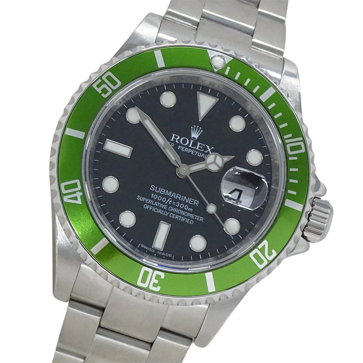 Rolex Submariner Datum 16610LV Grün Zifferblatt 40mm Uhr