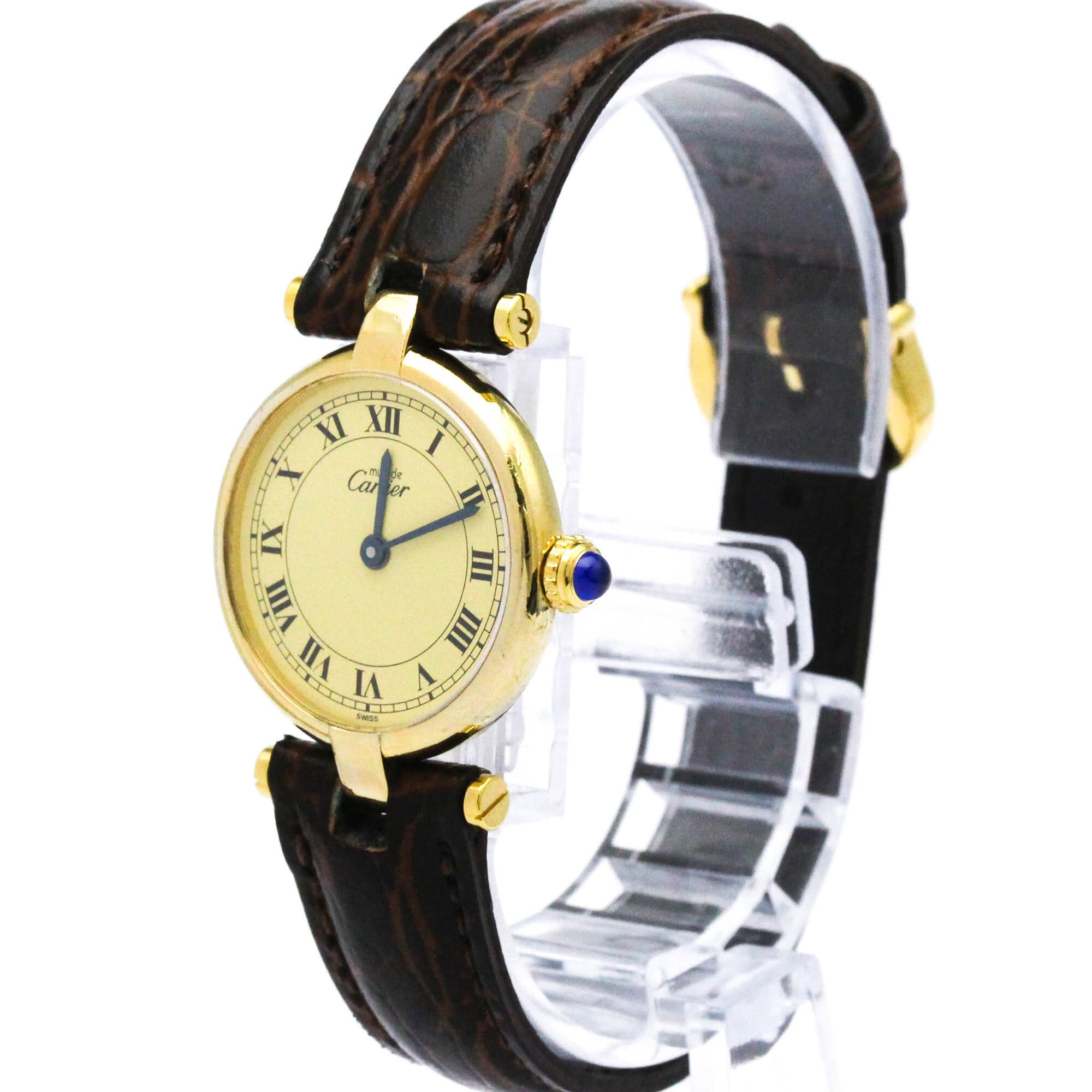 CARTIER Must Vendome Vermeil Gold Plated Quartz Ladies Watch