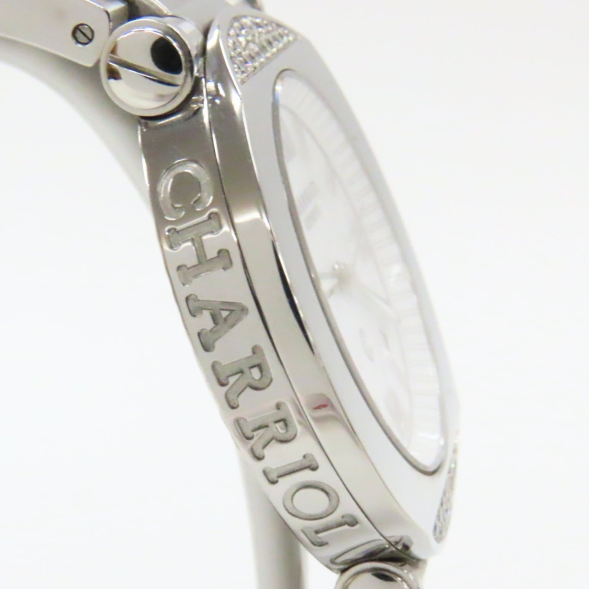 CHARRIOL Columbus CCR38D Stainless Steel Diamond Silver White Dial