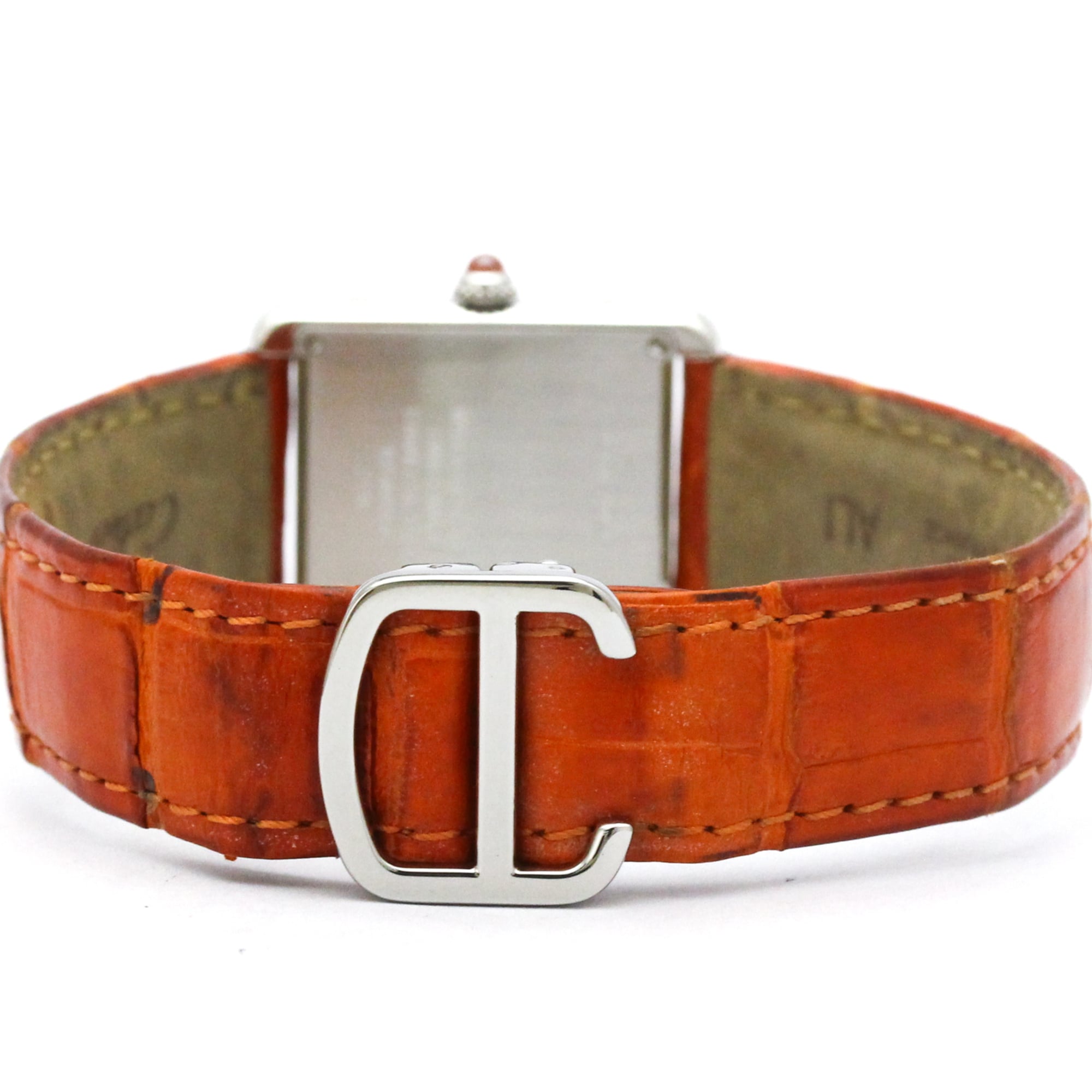 Cartier Tank Solo W1019455 Orange Dial 24mm Watch